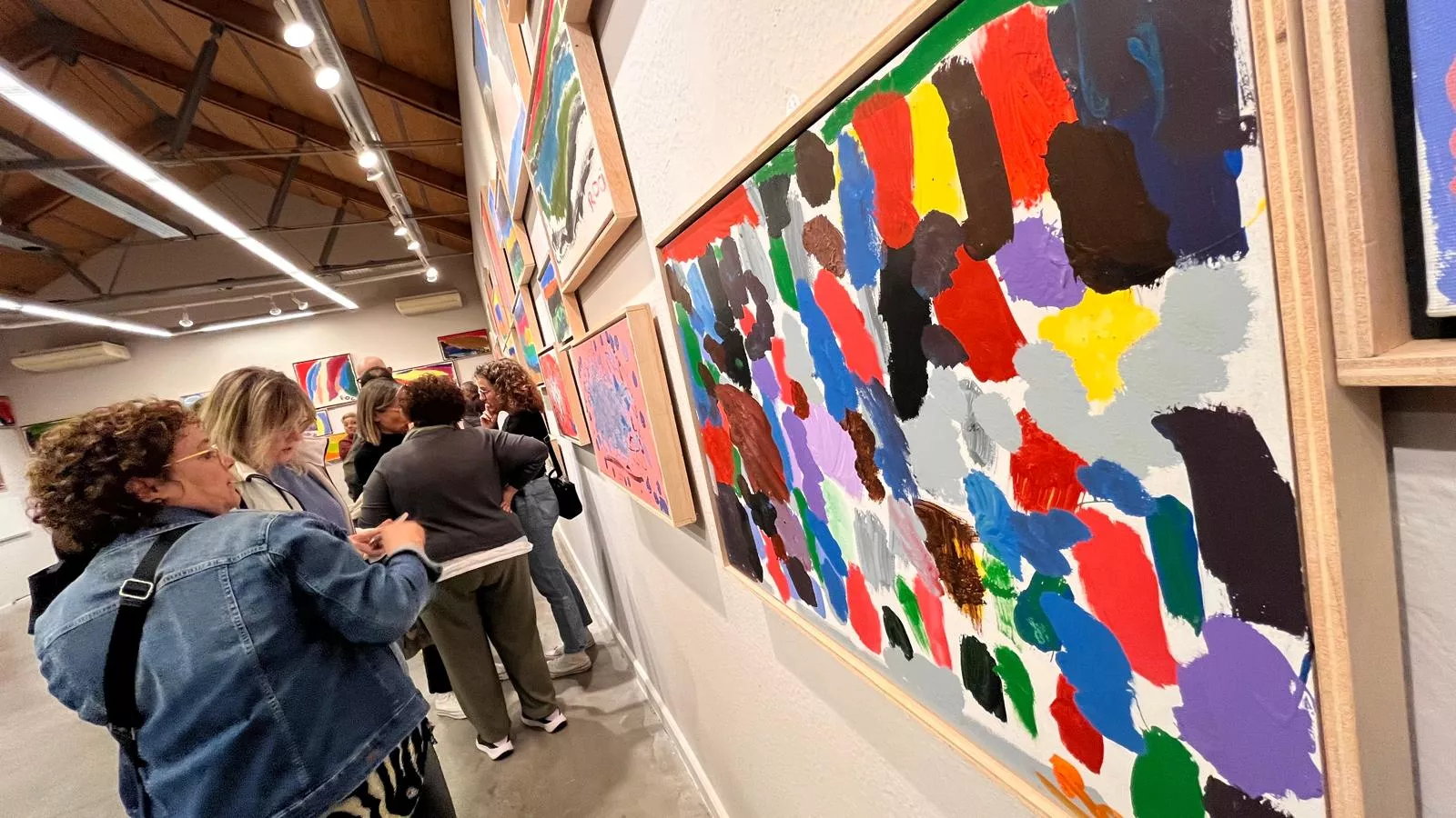 Inauguración de la exposición de Rocío Suárez en el Centro Cultural Manuel Benito Moliner. Foto Mercedes Manterola