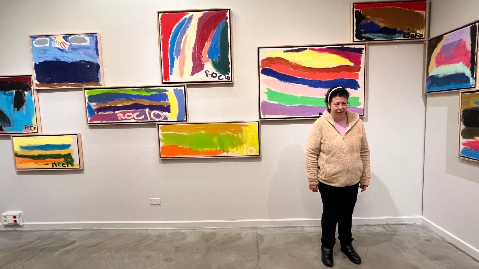 Inauguración de la exposición de Rocío Suárez en el Centro Cultural Manuel Benito Moliner. Foto Mercedes Manterola