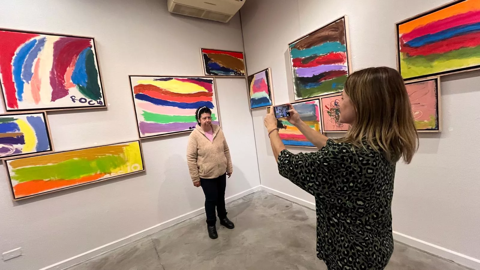 Inauguración de la exposición de Rocío Suárez en el Centro Cultural Manuel Benito Moliner. Foto Mercedes Manterola