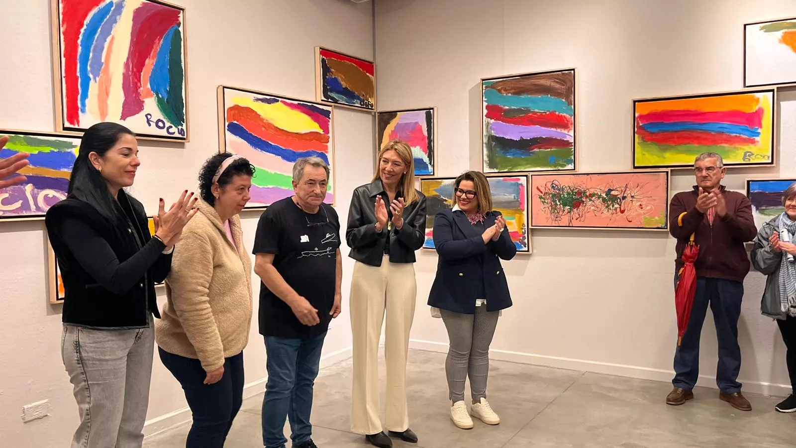 Inauguración de la exposición de Rocío Suárez en el Centro Cultural Manuel Benito Moliner. Foto Mercedes Manterola