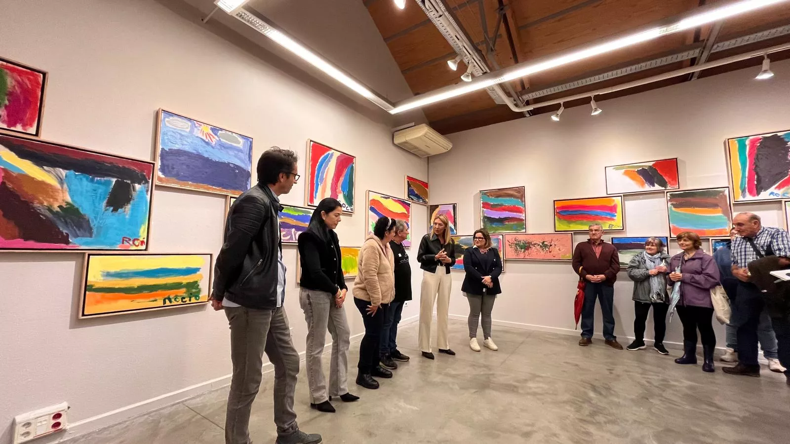 Inauguración de la exposición de Rocío Suárez en el Centro Cultural Manuel Benito Moliner. Foto Mercedes Manterola