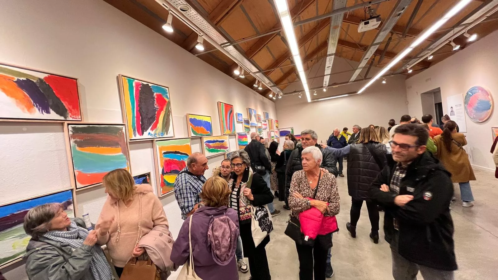 Inauguración de la exposición de Rocío Suárez en el Centro Cultural Manuel Benito Moliner. Foto Mercedes Manterola