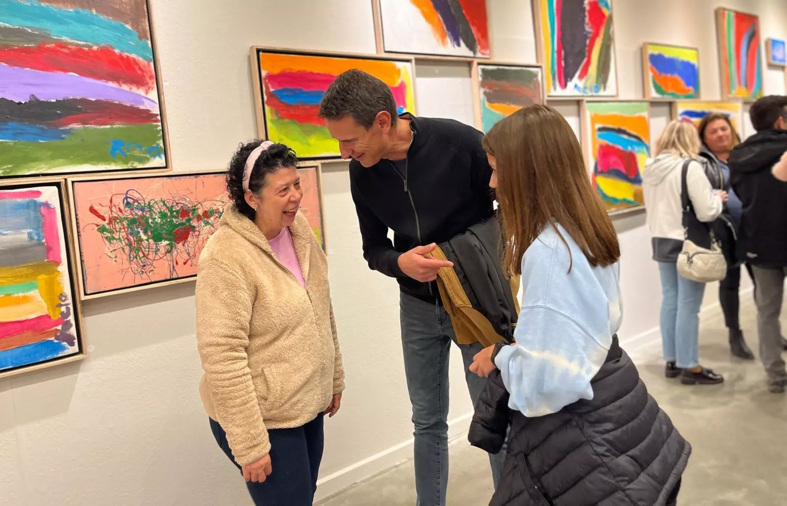 Inauguración de la exposición de Rocío Suárez en el Centro Cultural Manuel Benito Moliner. Foto Mercedes Manterola