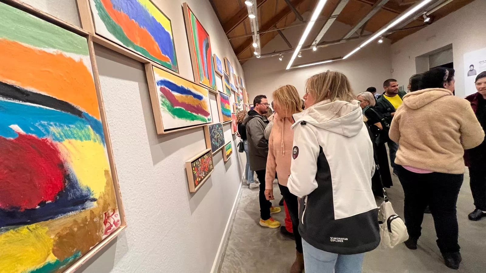 Inauguración de la exposición de Rocío Suárez en el Centro Cultural Manuel Benito Moliner. Foto Mercedes Manterola