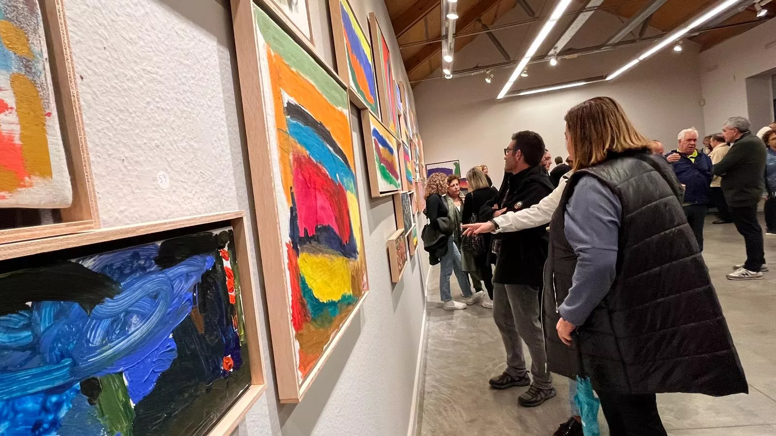 Inauguración de la exposición de Rocío Suárez en el Centro Cultural Manuel Benito Moliner. Foto Mercedes Manterola