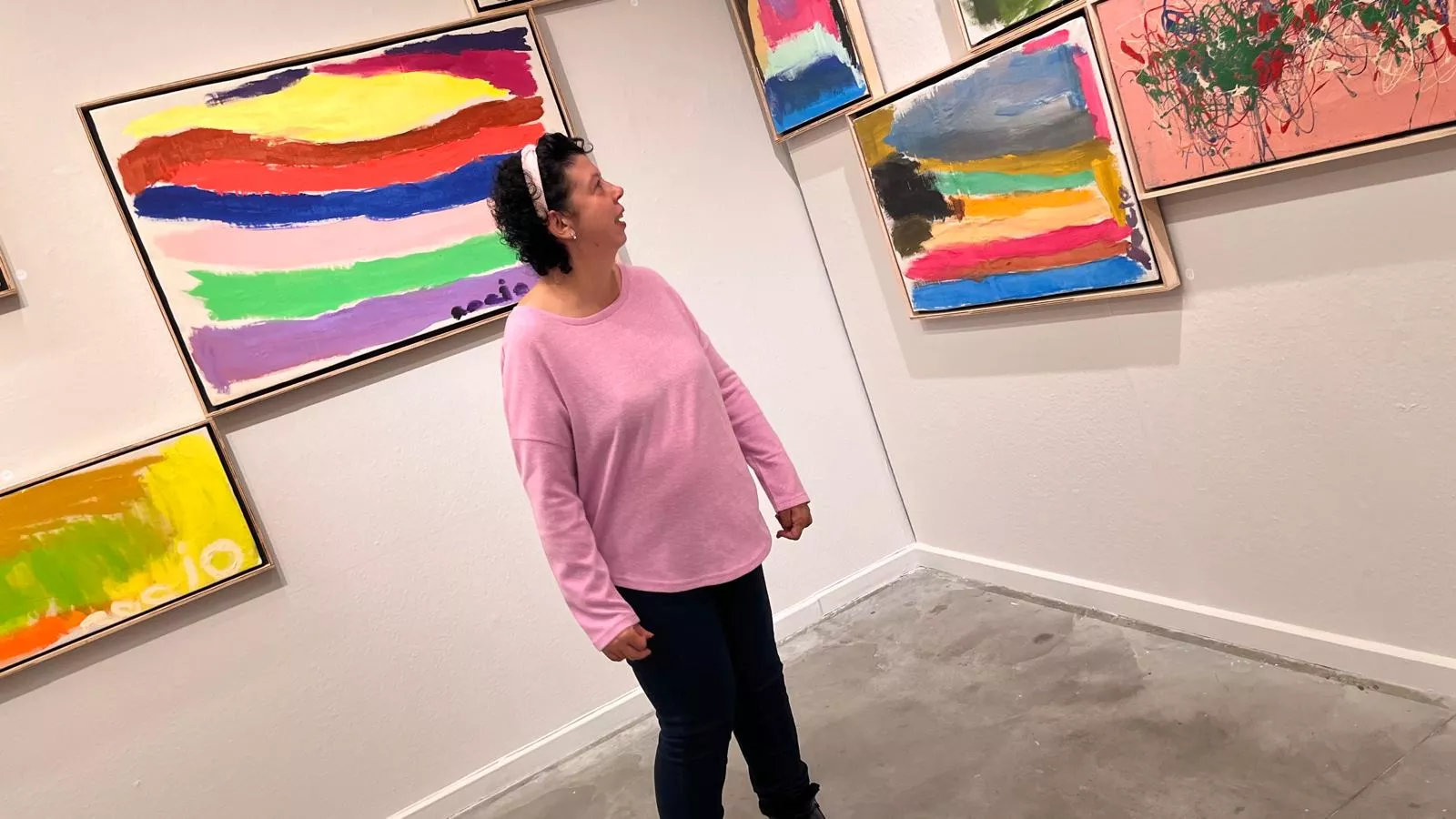 Inauguración de la exposición de Rocío Suárez en el Centro Cultural Manuel Benito Moliner. Foto Mercedes Manterola