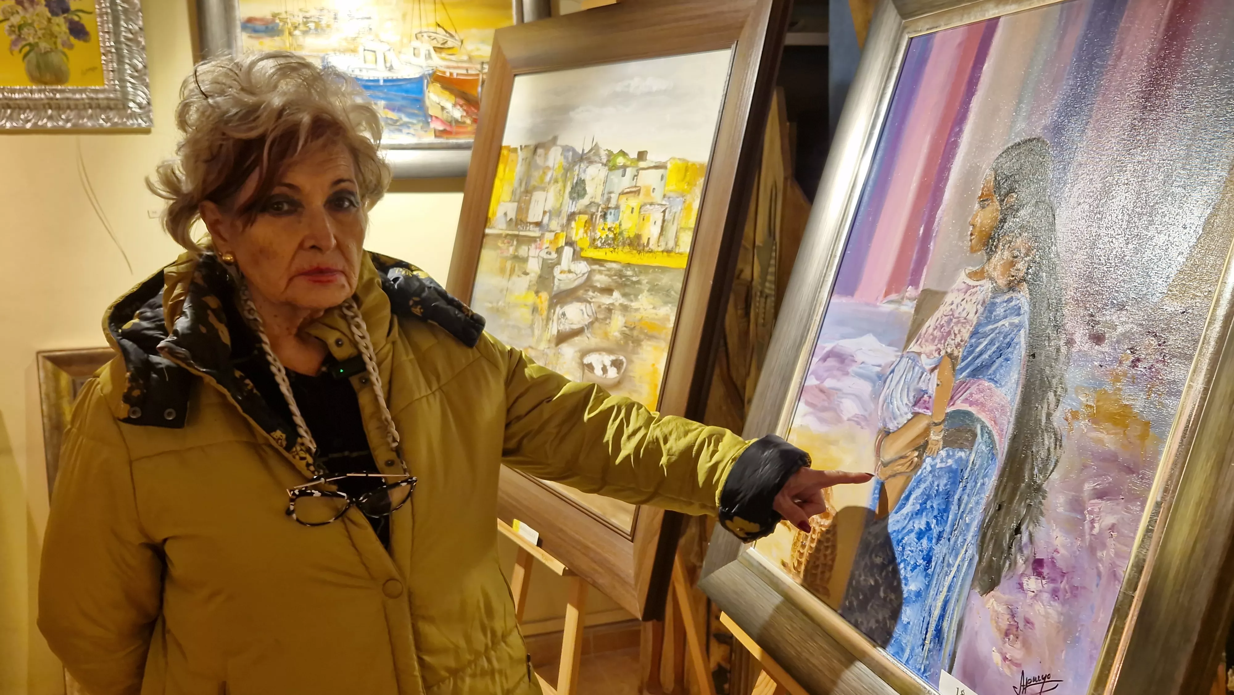 Ana María Pueyo nos abre su galería Iris. Foto Myriam Martínez 