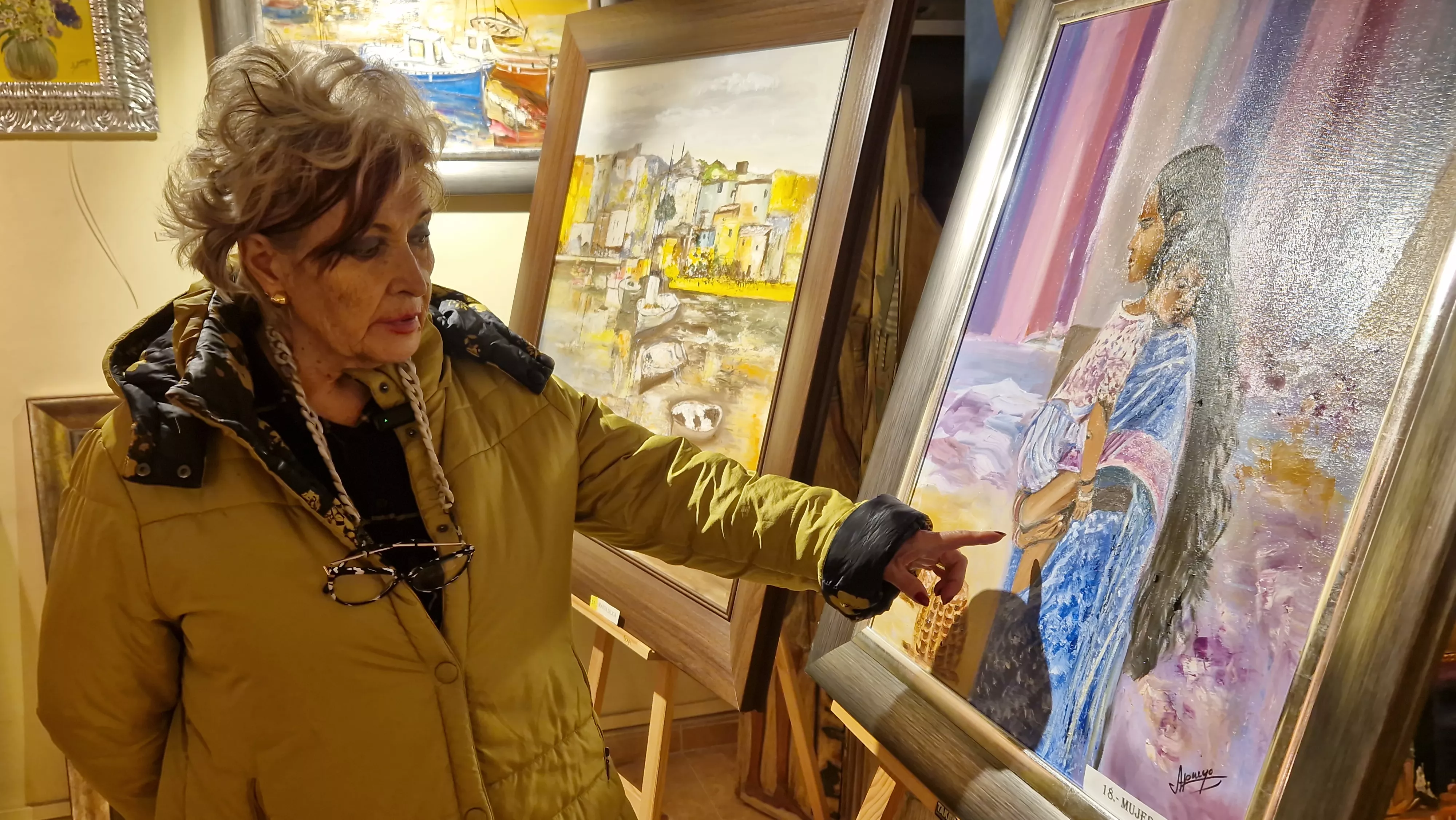 Ana María Pueyo nos abre su galería Iris. Foto Myriam Martínez 