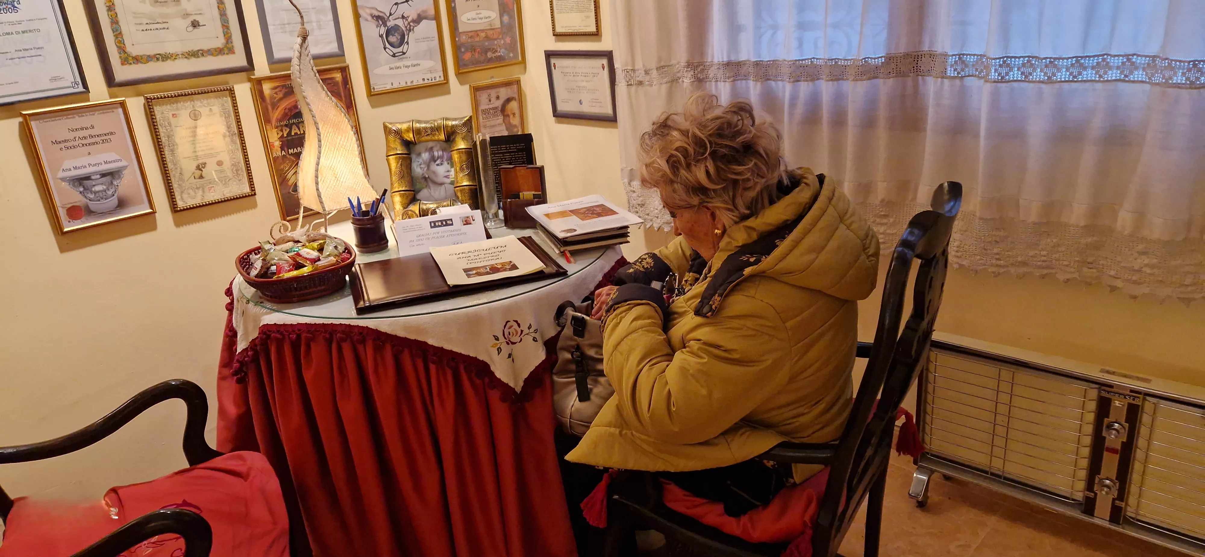 Ana María Pueyo nos abre su galería Iris. Foto Myriam Martínez 