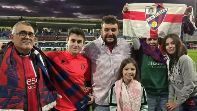 Tras el partido en El Alcoraz Tras el partido en El Alcoraz