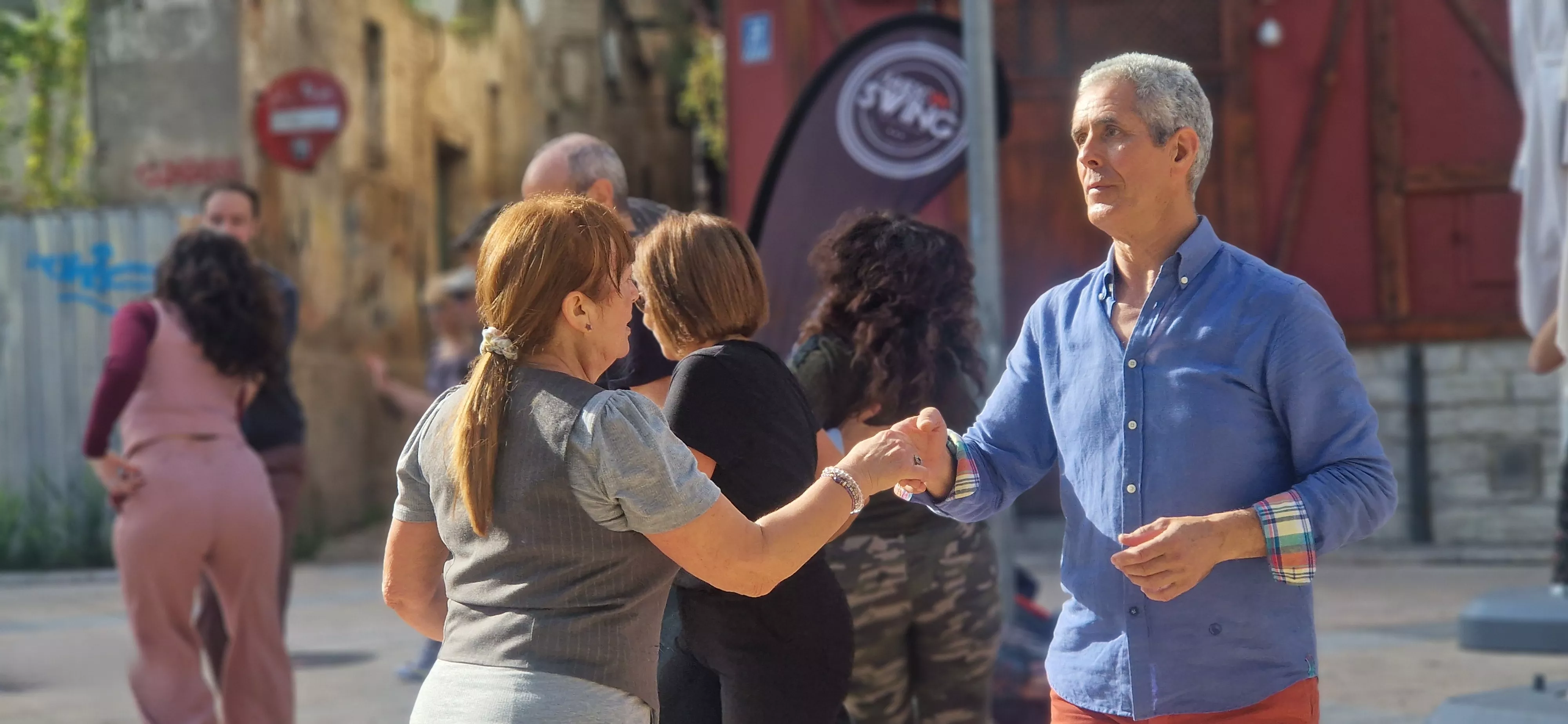 Huesconswing, en las fiestas de San Martín 2024 Foto Myriam Martínez