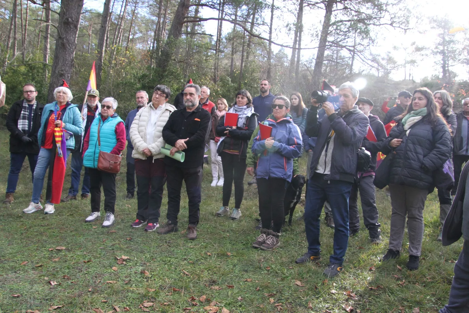 Homenaje al soldado caído en la defensa de la República en el Molino Escartín. Foto Carlos Neofato