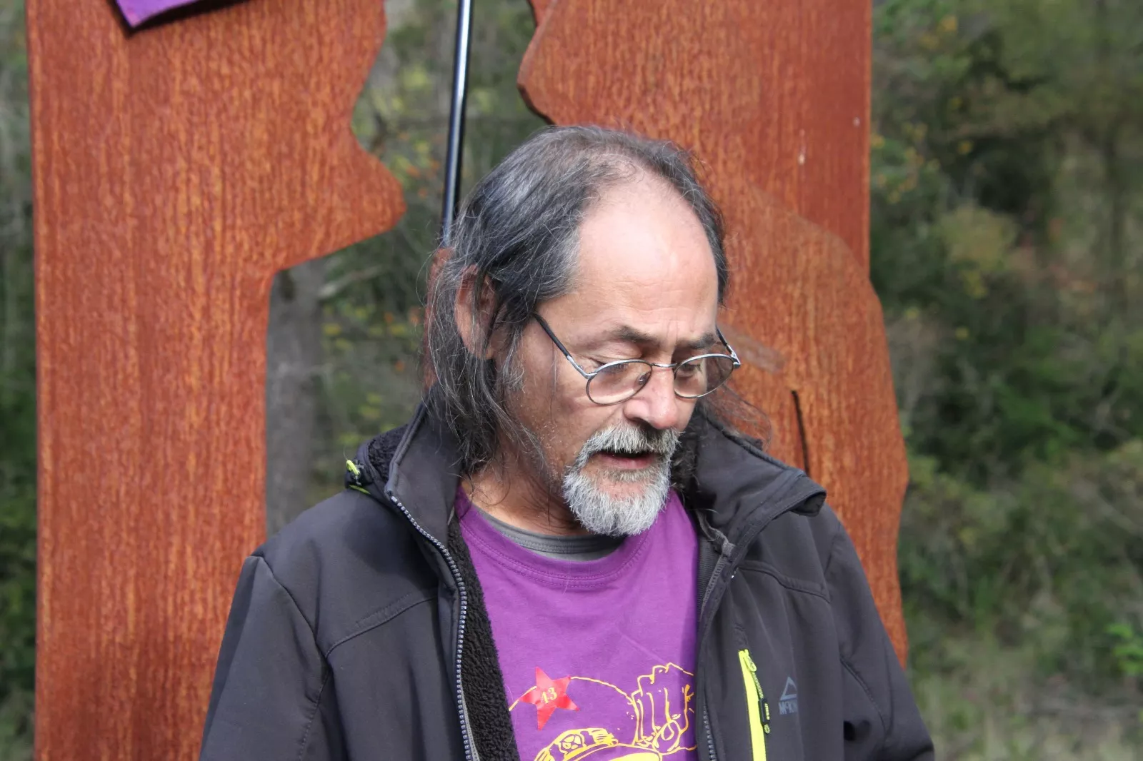 Homenaje al soldado caído en la defensa de la República en el Molino Escartín. Foto Carlos Neofato