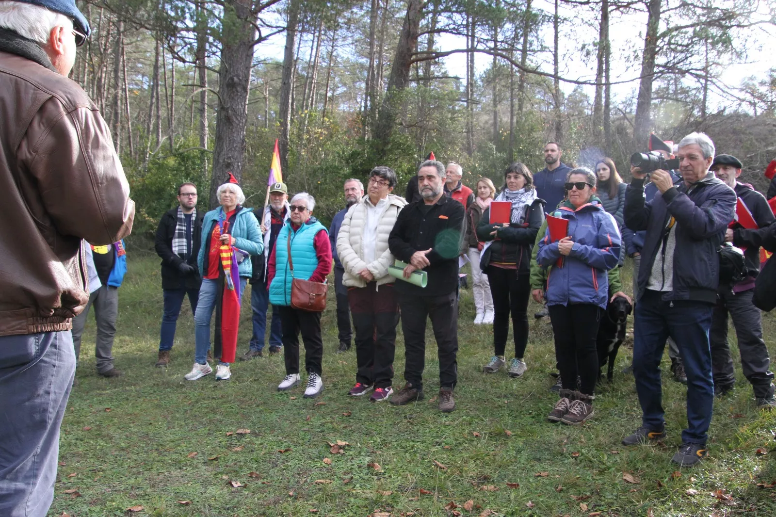 Homenaje al soldado caído en la defensa de la República en el Molino Escartín. Foto Carlos Neofato