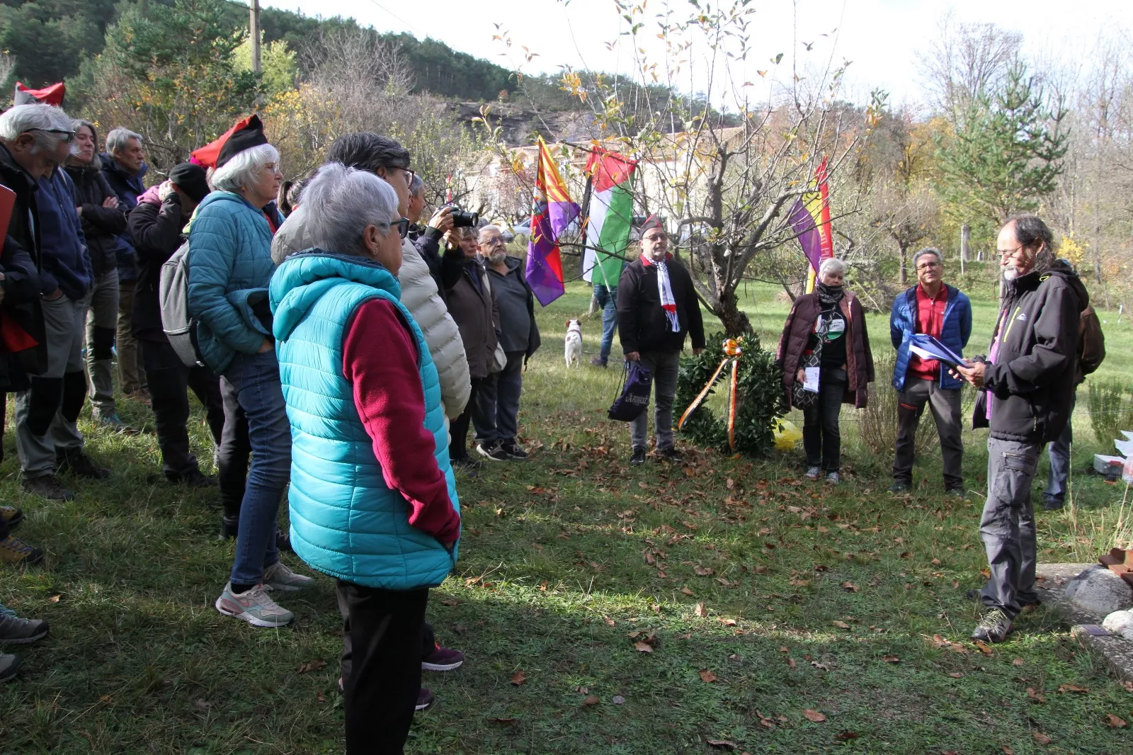 Homenaje al soldado caído en la defensa de la República en el Molino Escartín. Foto Carlos Neofato