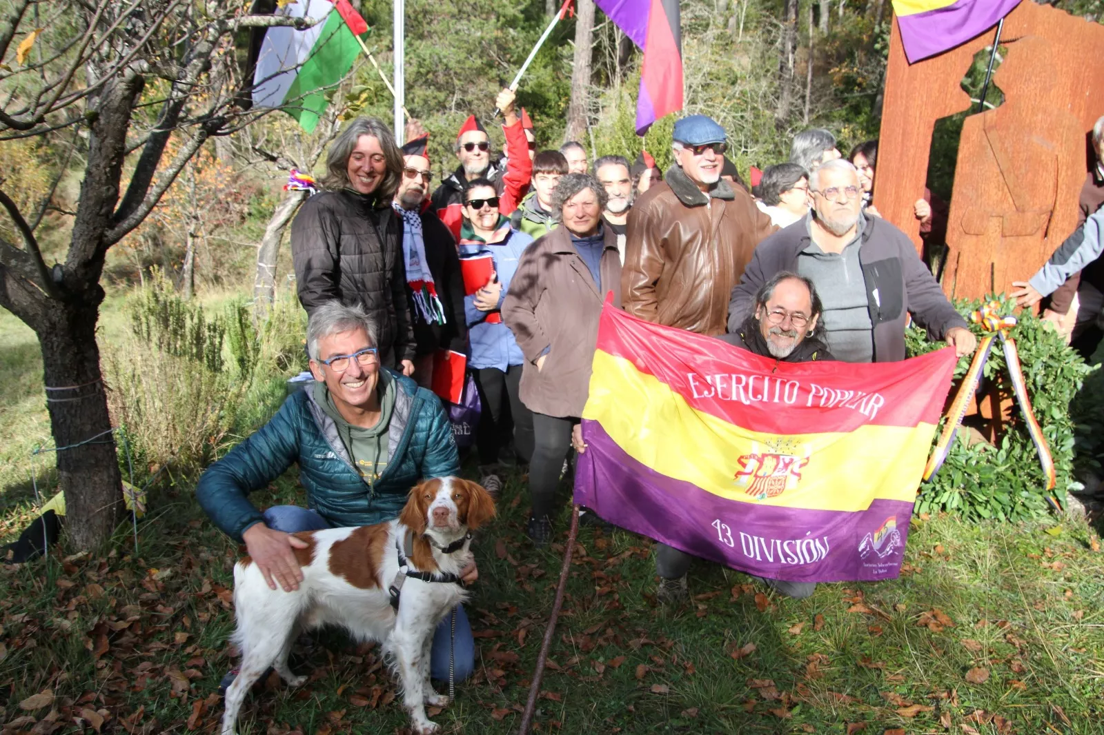 Homenaje al soldado caído en la defensa de la República en el Molino Escartín. Foto Carlos Neofato