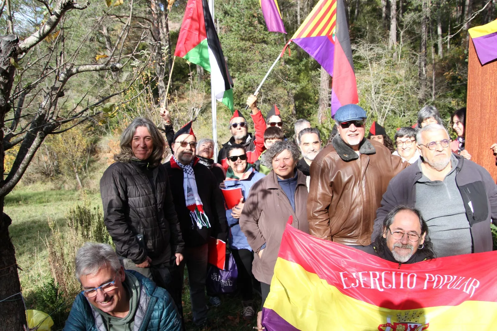 Homenaje al soldado caído en la defensa de la República en el Molino Escartín. Foto Carlos Neofato