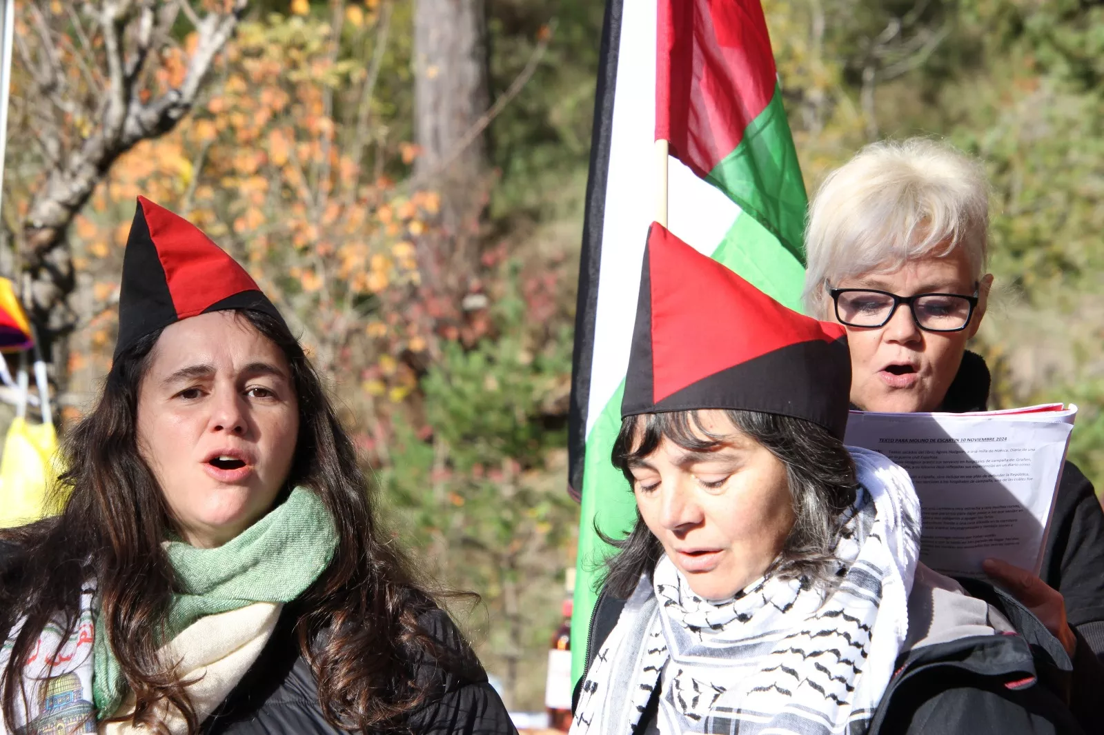Homenaje al soldado caído en la defensa de la República en el Molino Escartín. Foto Carlos Neofato
