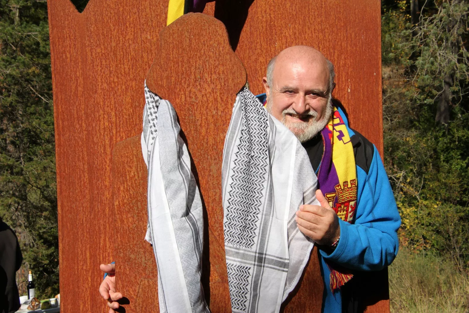 Homenaje al soldado caído en la defensa de la República en el Molino Escartín. Foto Carlos Neofato