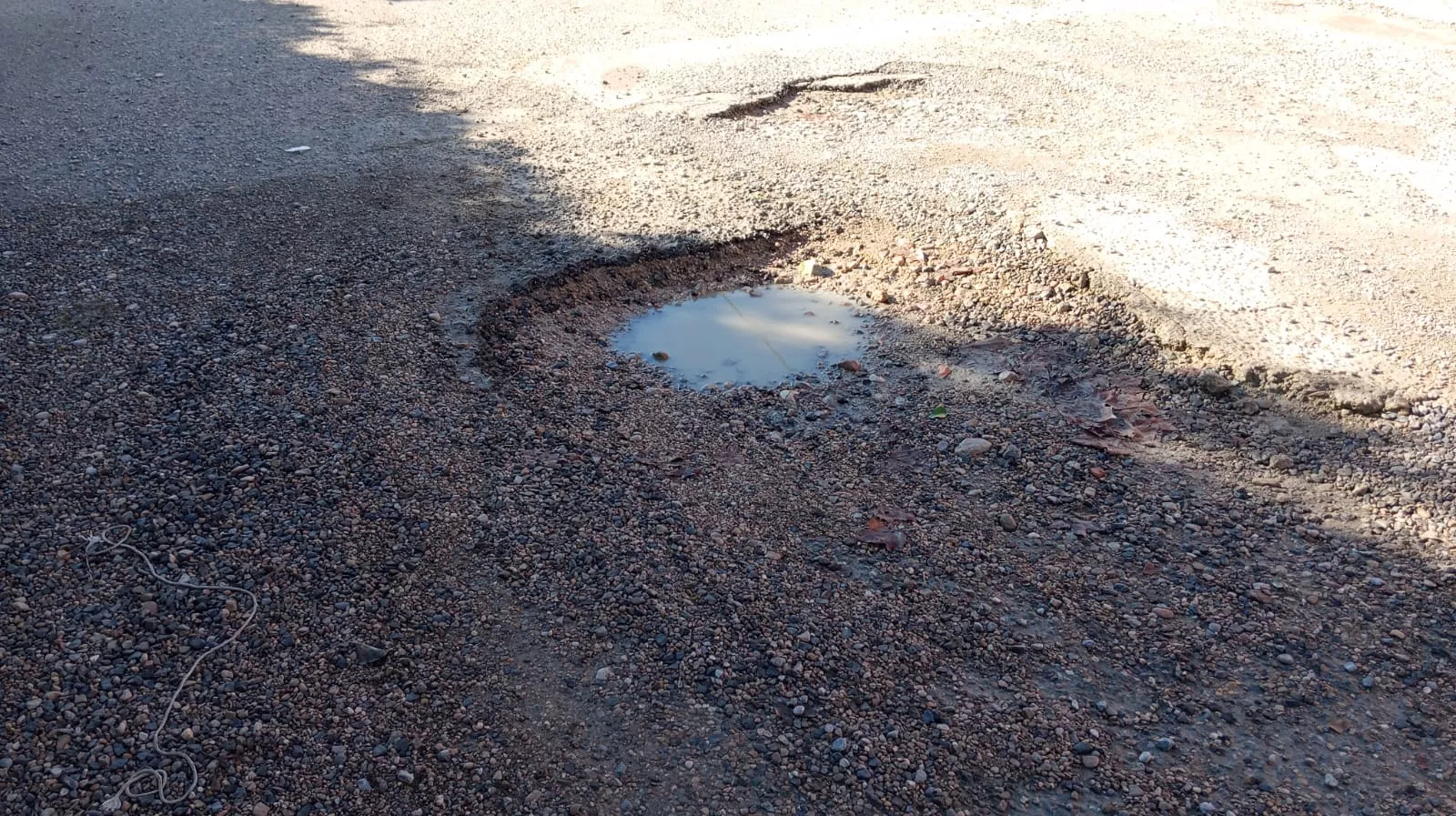 Aspecto actual de la calle de Gratal en Huerrios.