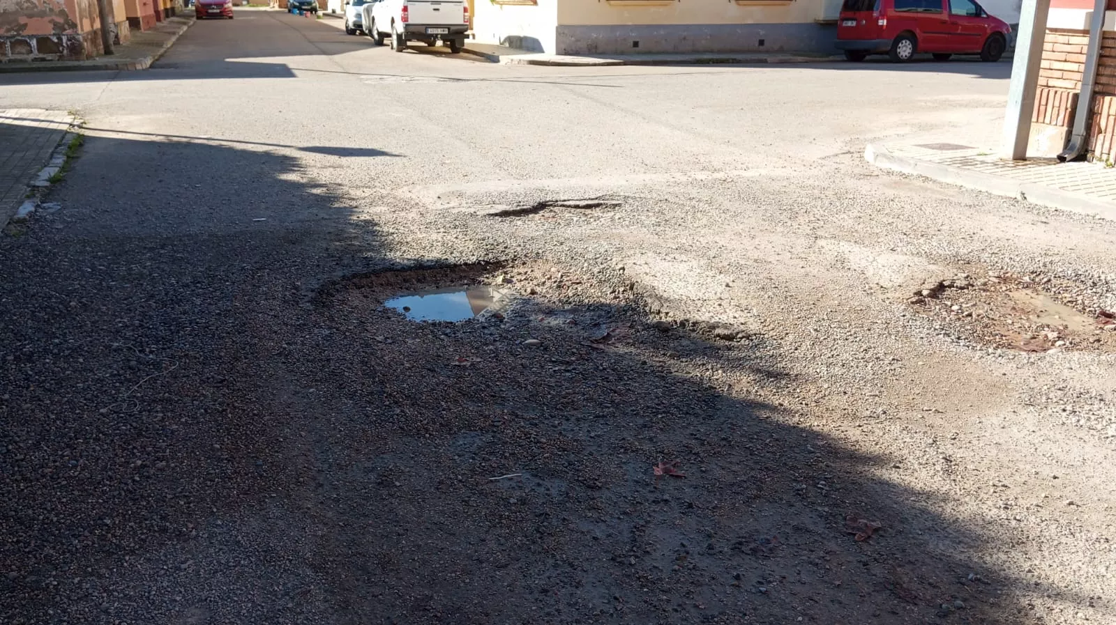 Aspecto actual de la calle de Gratal en Huerrios.