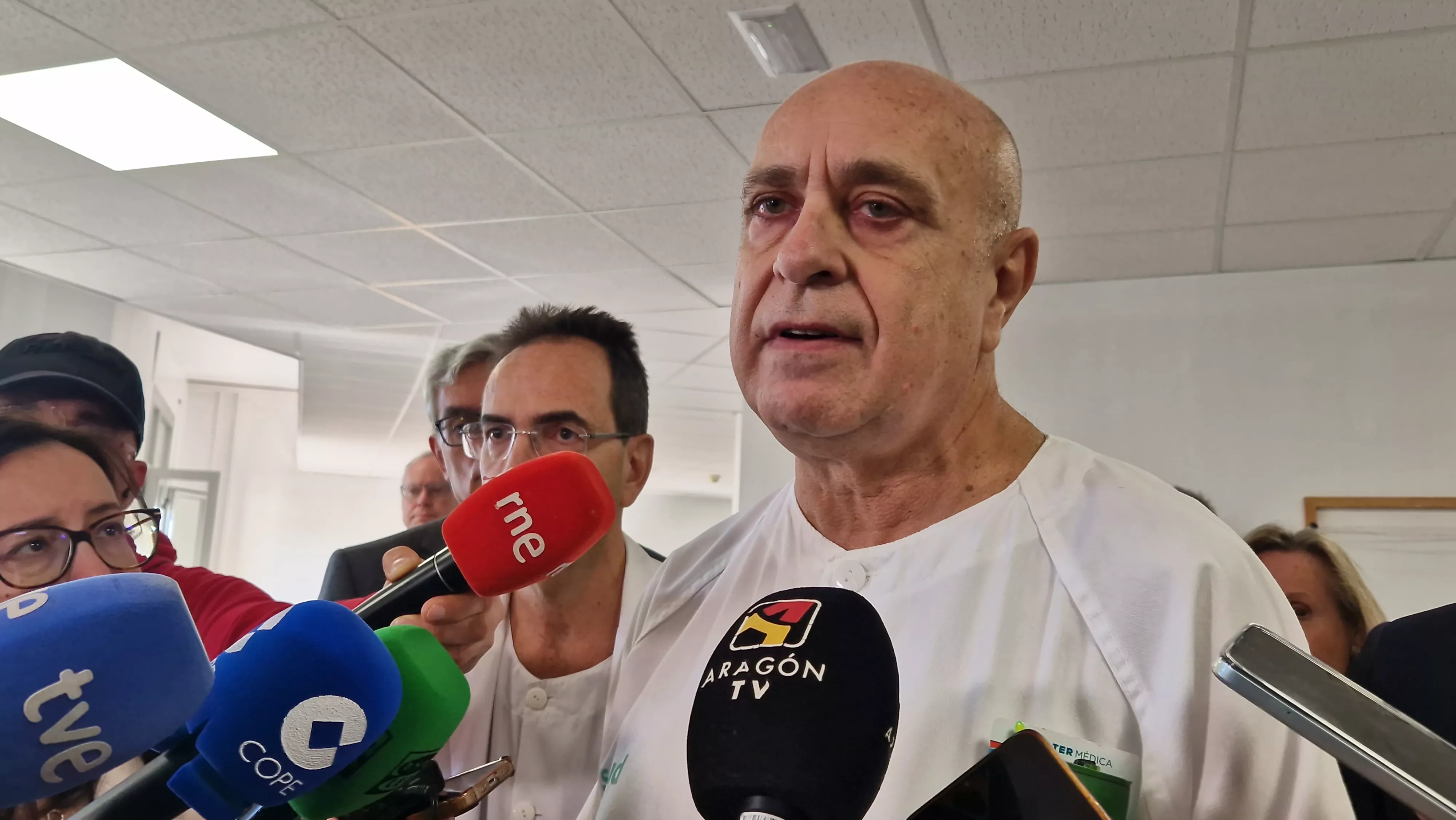 José Galindo. Inauguración del nuevo Hospital de Día de Geriatría de Huesca. Foto Myriam Martínez