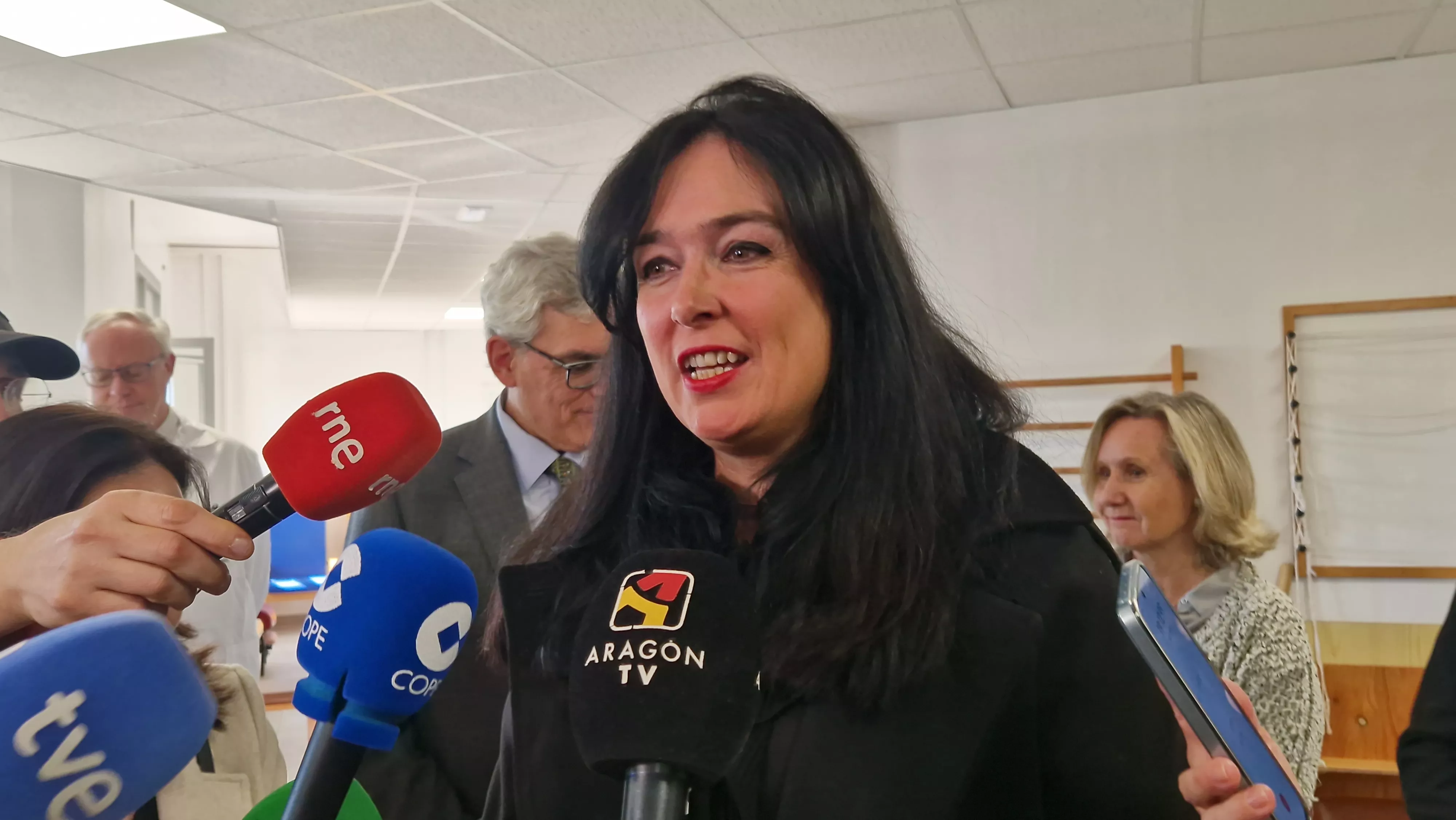 Lorena Orduna. Inauguración del nuevo Hospital de Día de Geriatría de Huesca. Foto Myriam Martínez