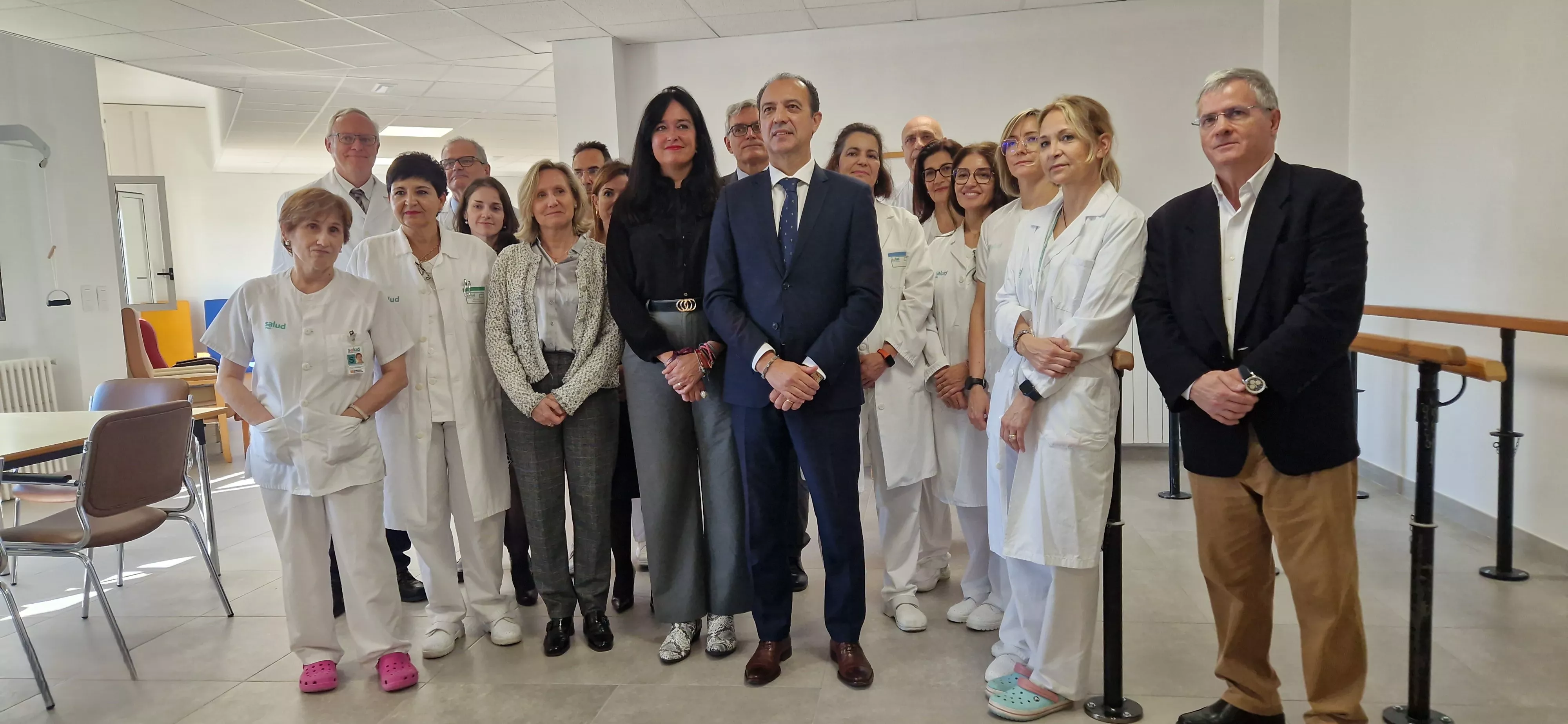 Inauguración del nuevo Hospital de Día de Geriatría de Huesca. Foto Myriam Martínez