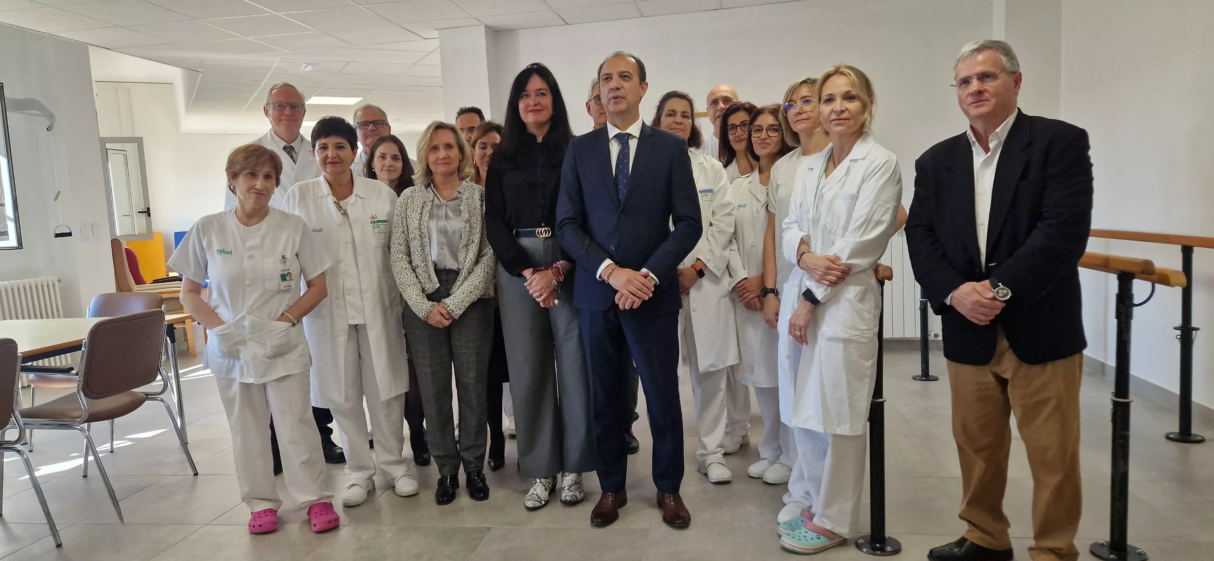 Inauguración del nuevo Hospital de Día de Geriatría de Huesca. Foto Myriam Martínez