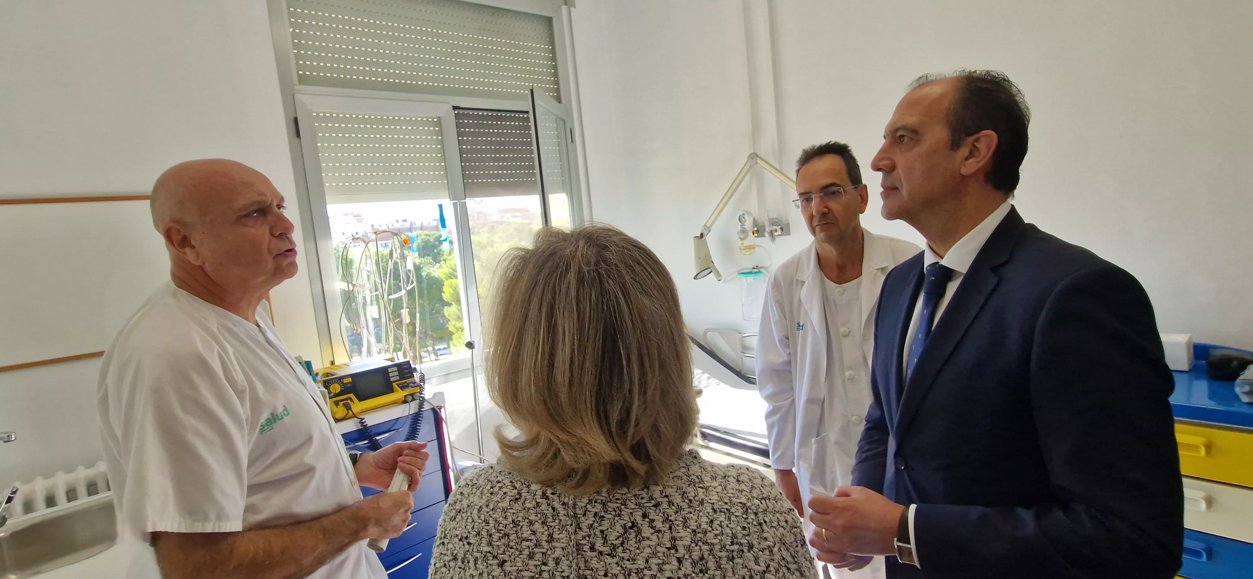 Inauguración del nuevo Hospital de Día de Geriatría de Huesca. Foto Myriam Martínez