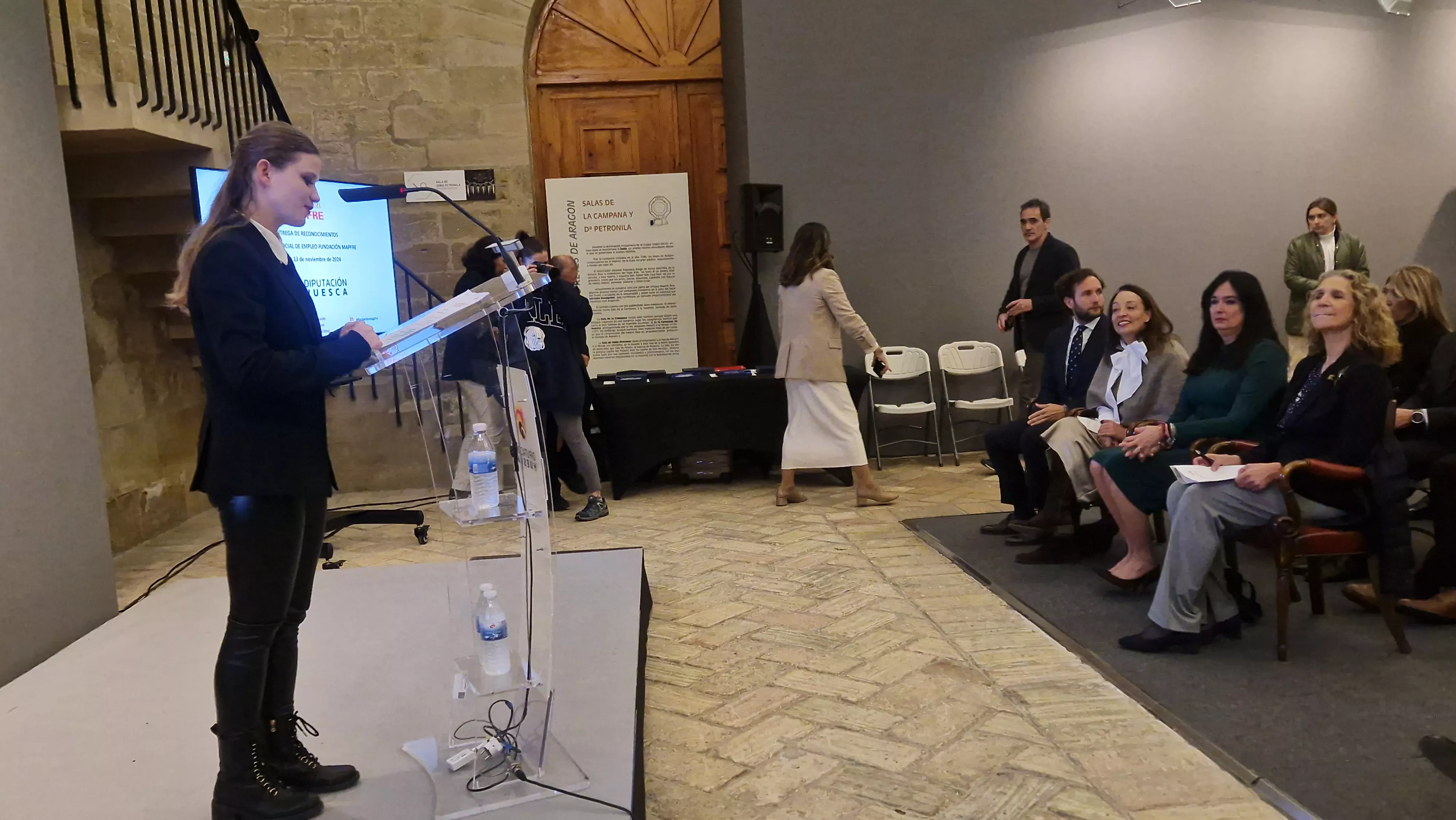 Entrega de los Premios Mapfre en Huesca con la presencia de la infanta Elena. Foto Myriam Martínez 