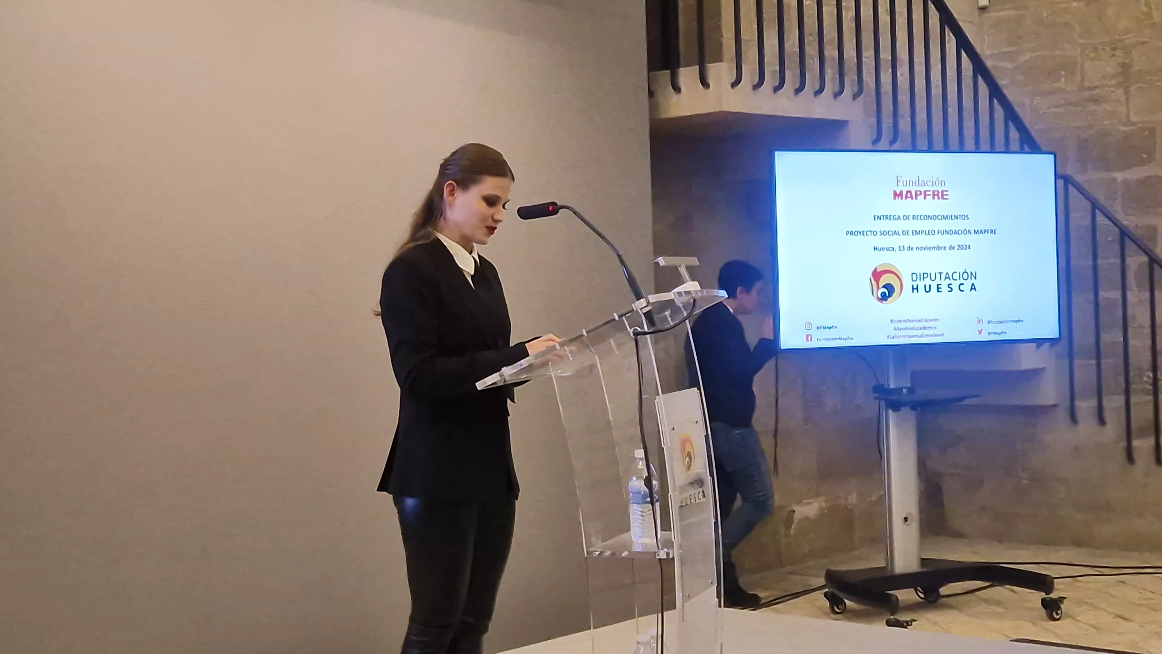 Entrega de los Premios Mapfre en Huesca con la presencia de la infanta Elena. Foto Myriam Martínez 