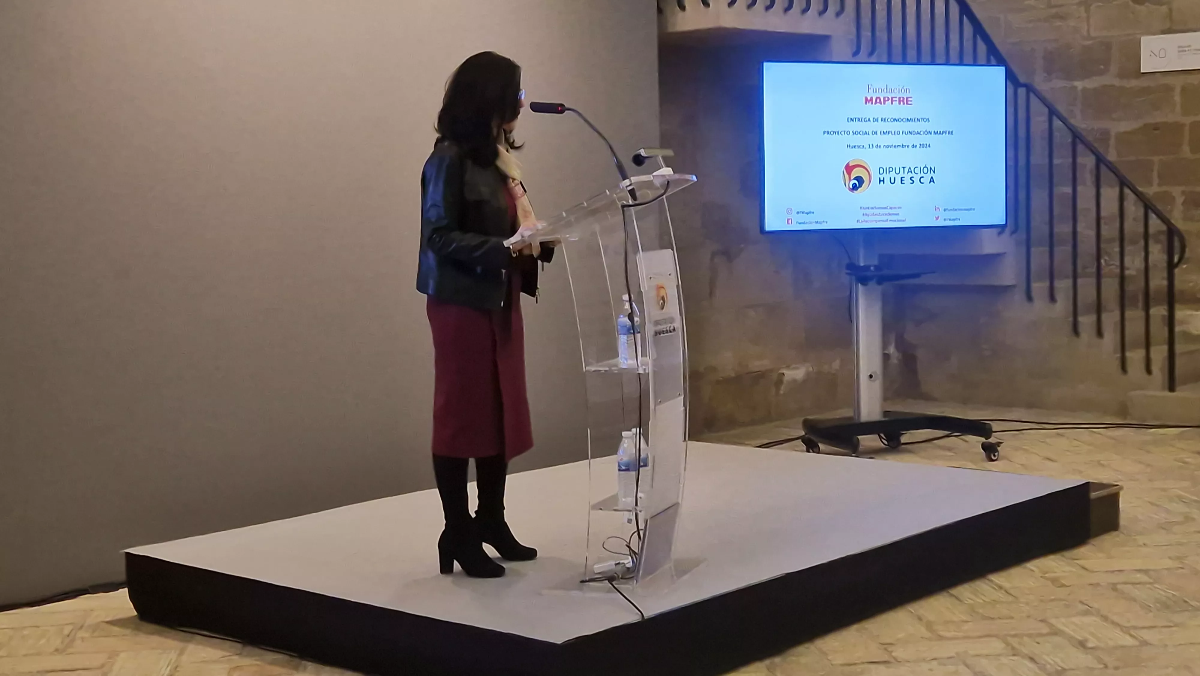 Entrega de los Premios Mapfre en Huesca con la presencia de la infanta Elena. Foto Myriam Martínez 