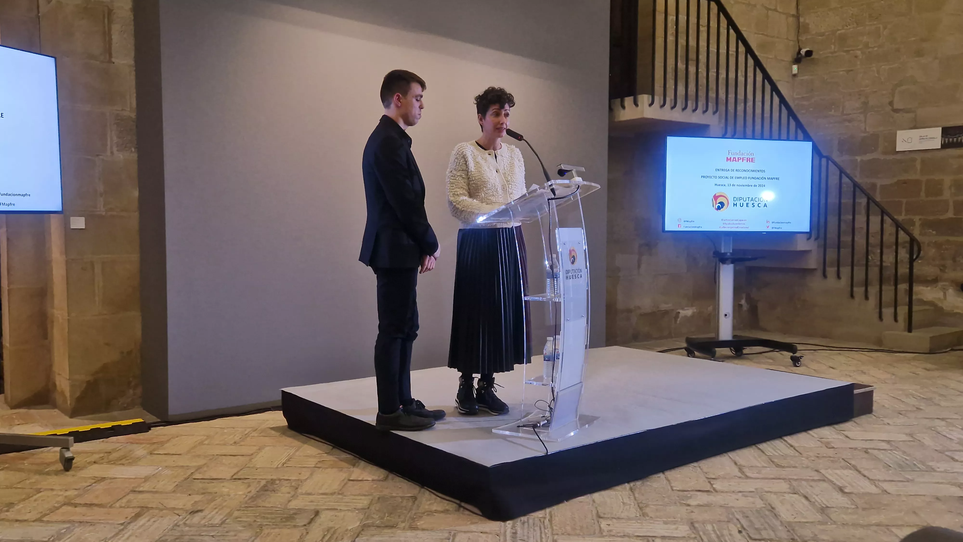 Entrega de los Premios Mapfre en Huesca con la presencia de la infanta Elena. Foto Myriam Martínez 