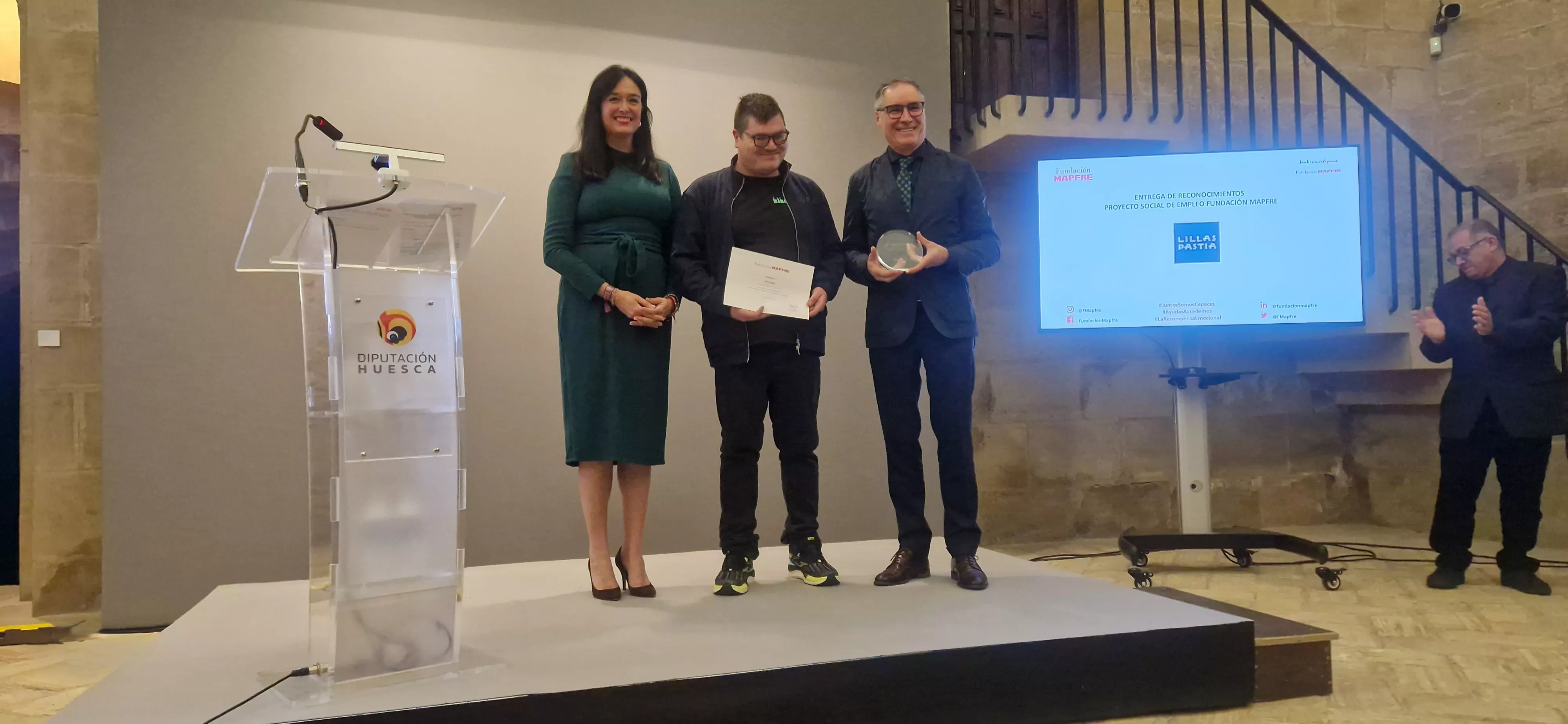 Entrega de los Premios Mapfre en Huesca con la presencia de la infanta Elena. Foto Myriam Martínez 