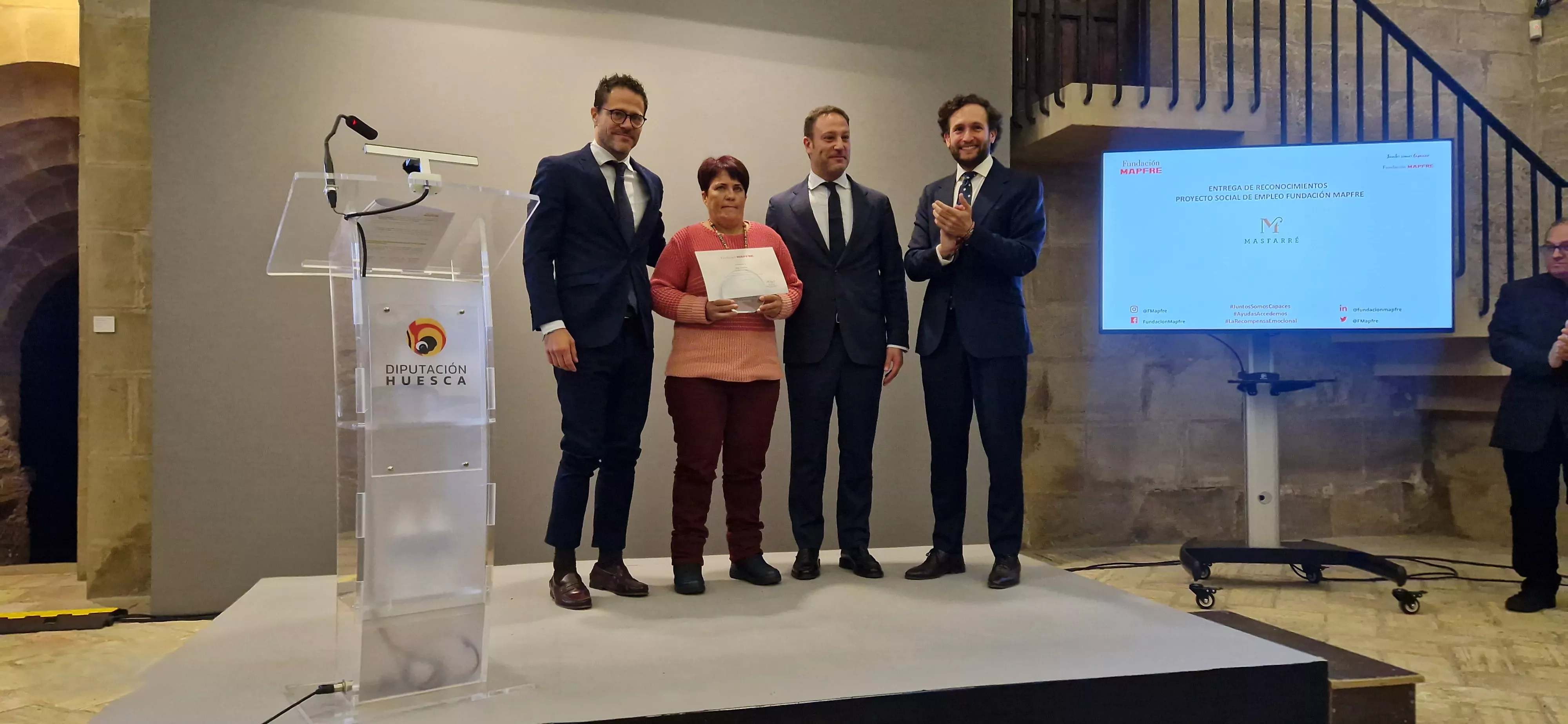 Entrega de los Premios Mapfre en Huesca con la presencia de la infanta Elena. Foto Myriam Martínez 