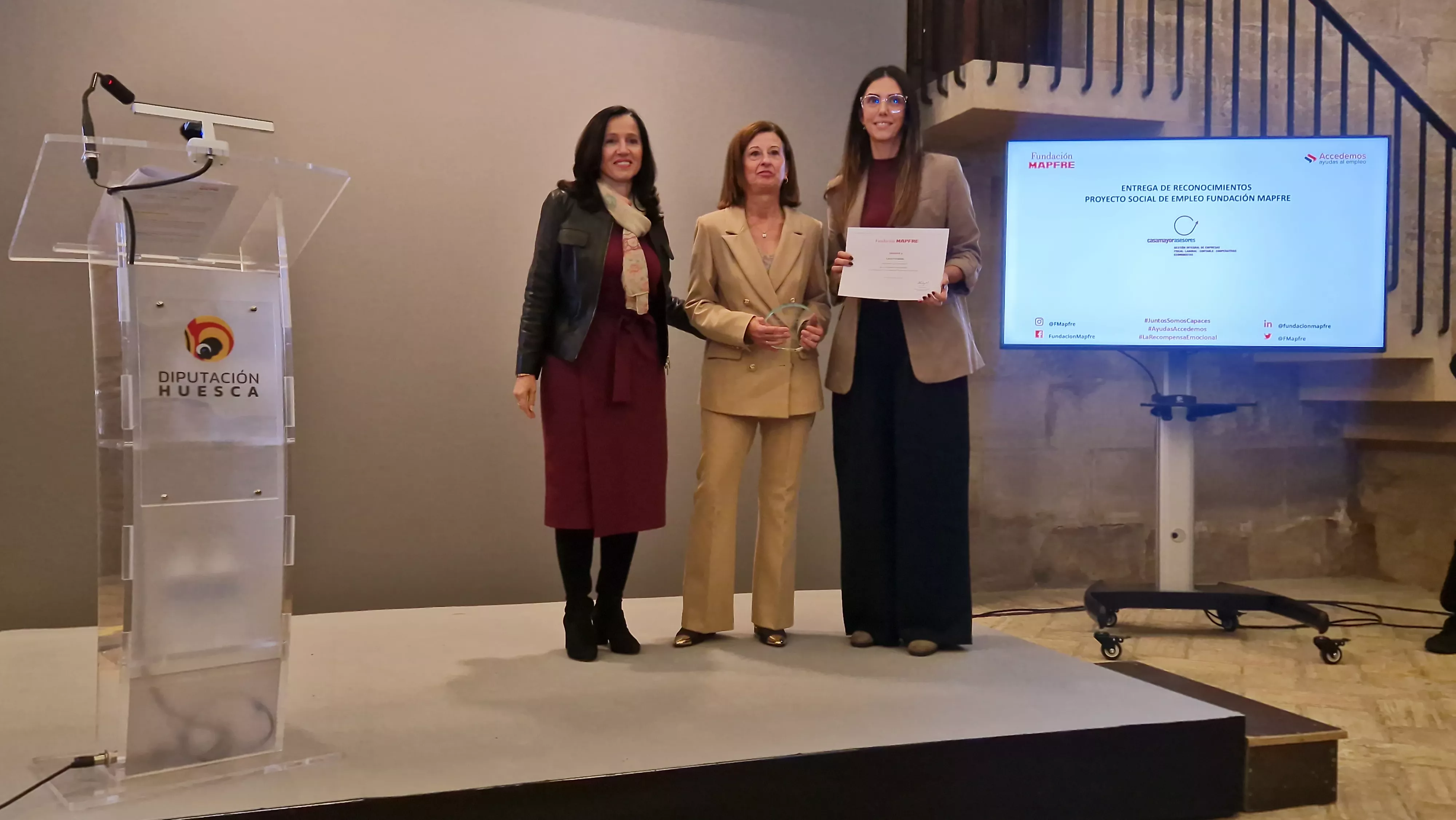 Entrega de los Premios Mapfre en Huesca con la presencia de la infanta Elena. Foto Myriam Martínez 