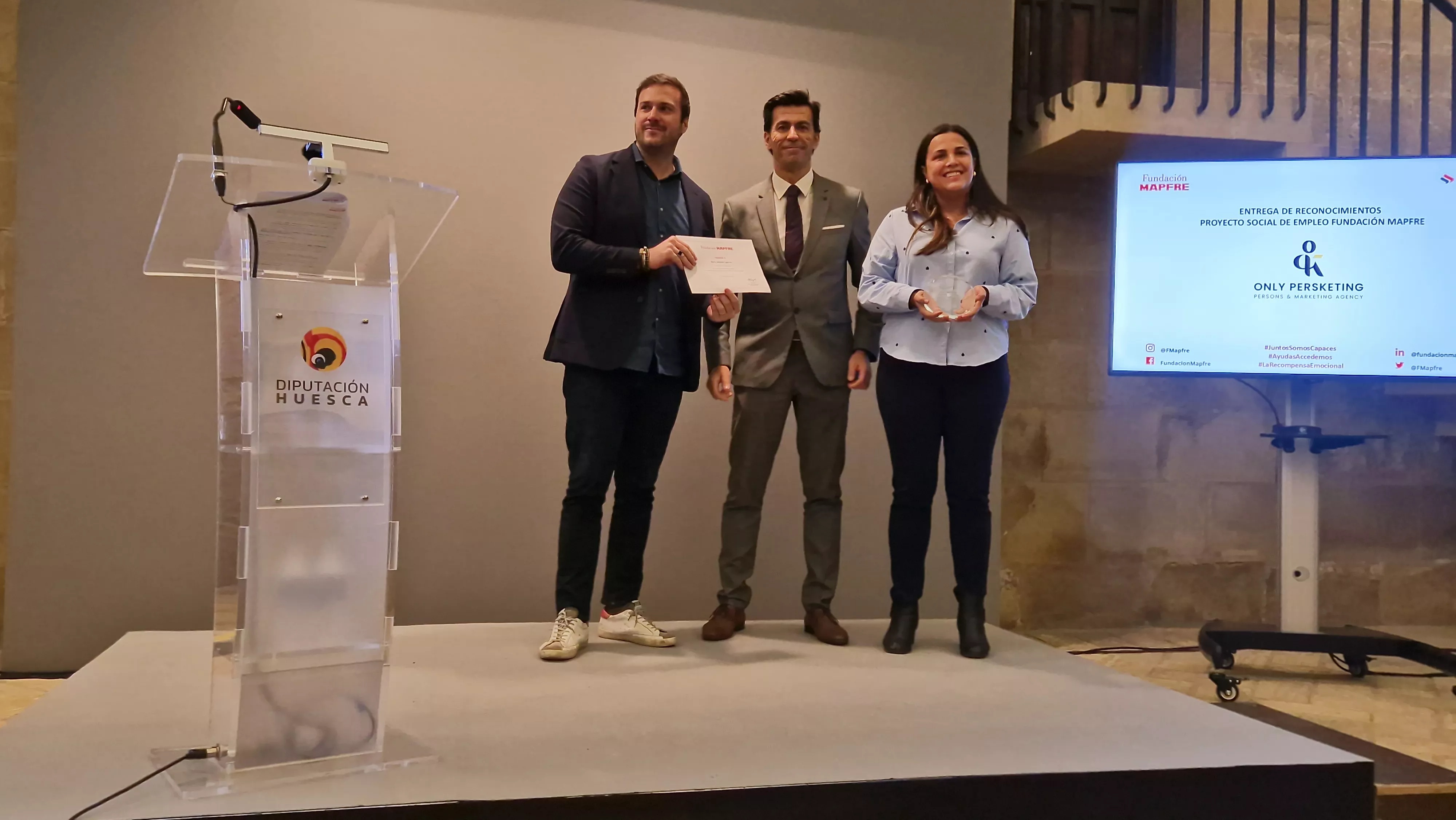 Entrega de los Premios Mapfre en Huesca con la presencia de la infanta Elena. Foto Myriam Martínez 