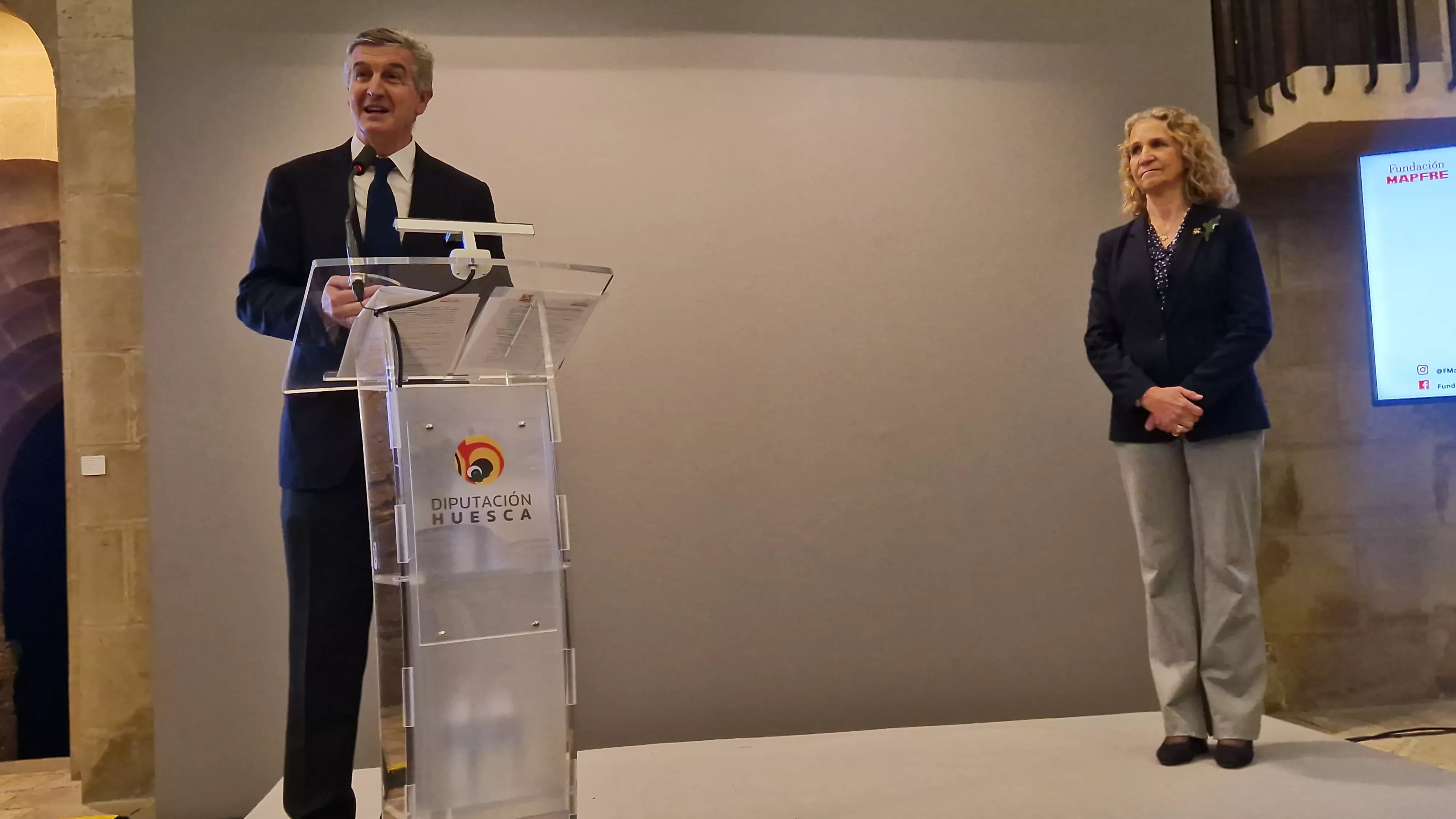 Entrega de los Premios Mapfre en Huesca con la presencia de la infanta Elena. Foto Myriam Martínez 