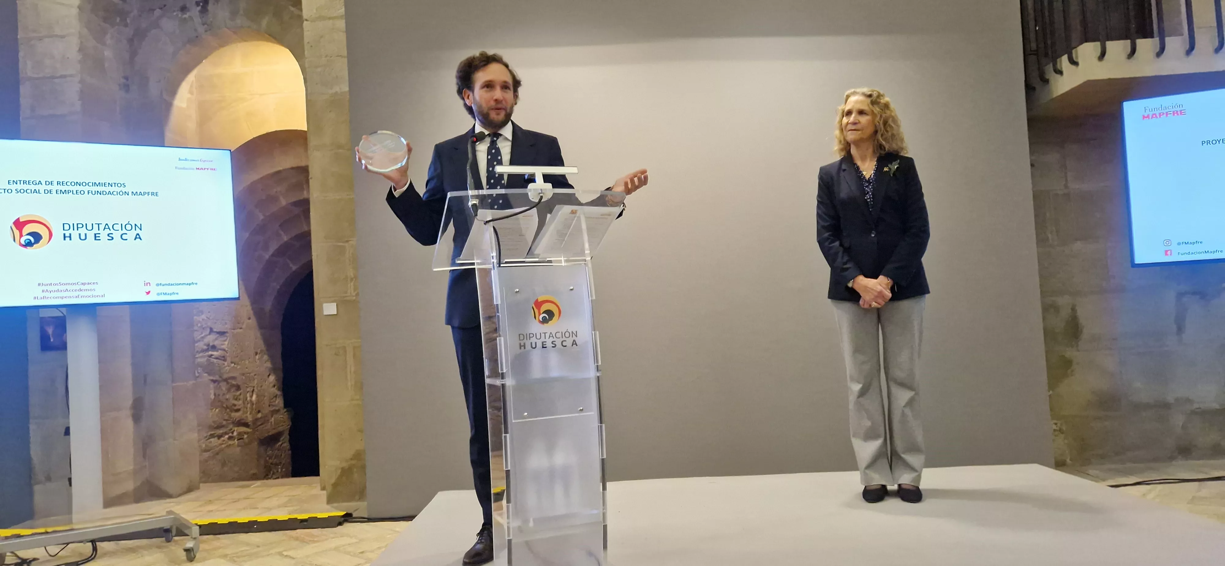 Entrega de los Premios Mapfre en Huesca con la presencia de la infanta Elena. Foto Myriam Martínez 