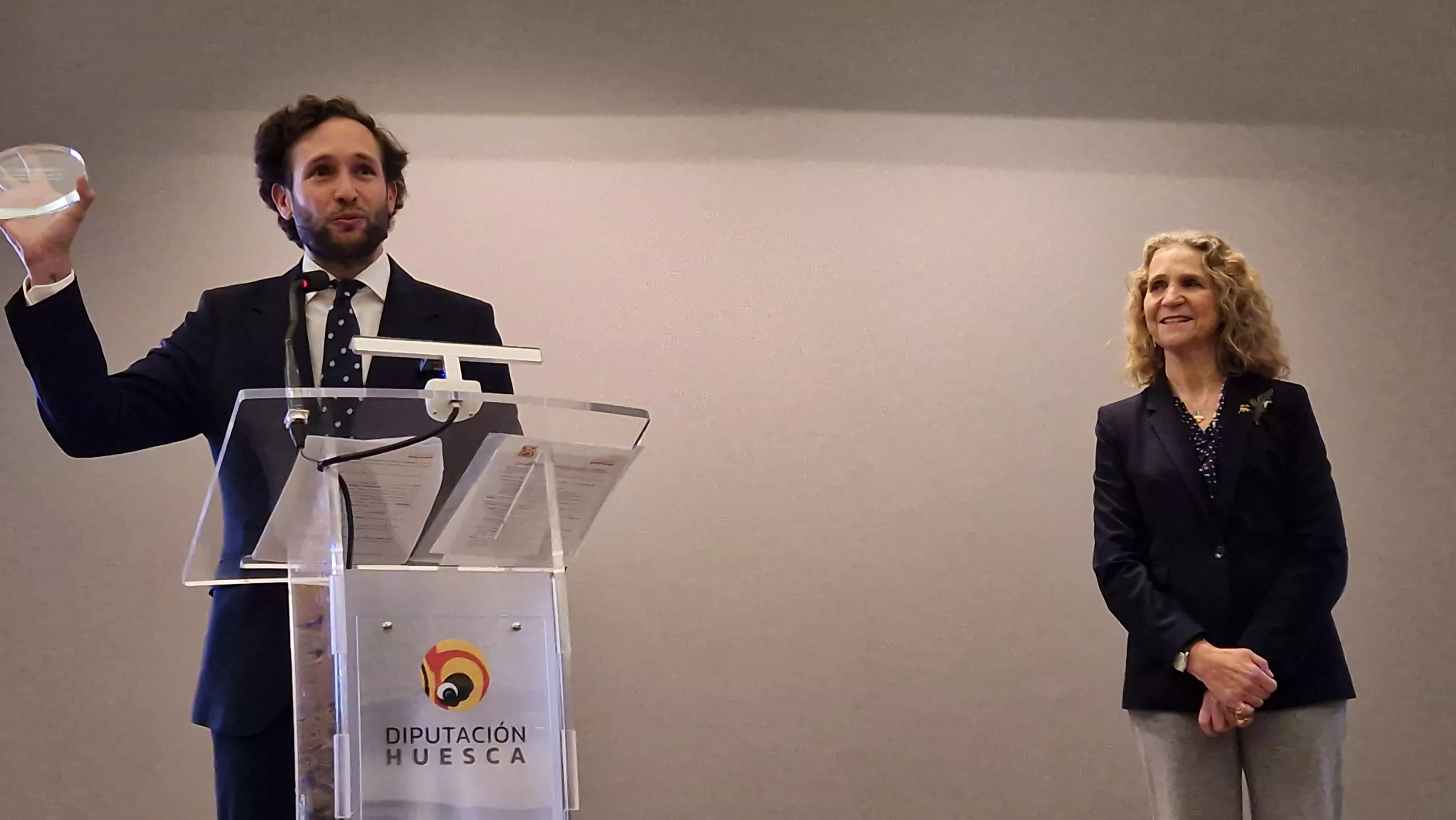 Entrega de los Premios Mapfre en Huesca con la presencia de la infanta Elena. Foto Myriam Martínez 