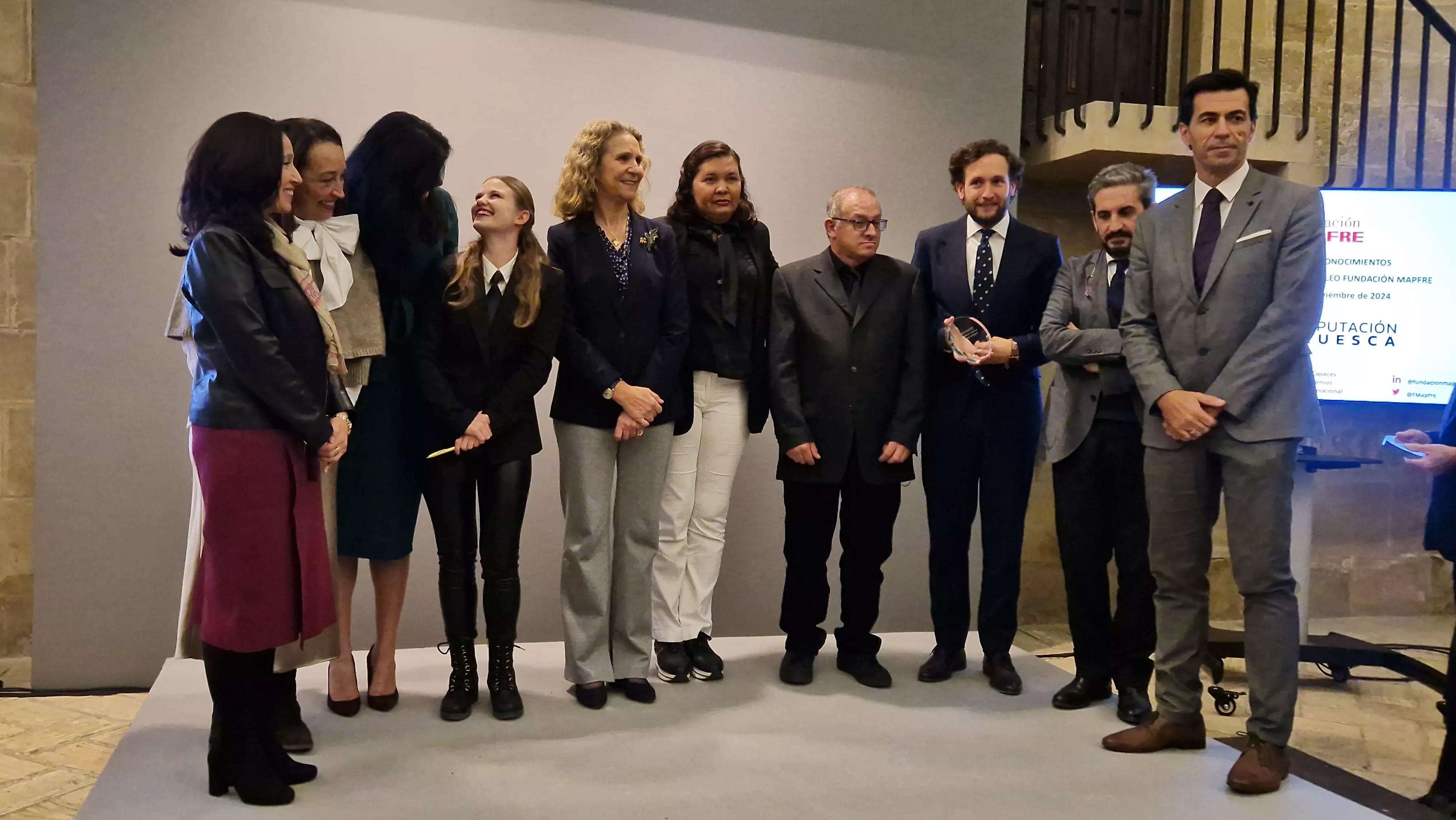 Entrega de los Premios Mapfre en Huesca con la presencia de la infanta Elena. Foto Myriam Martínez 