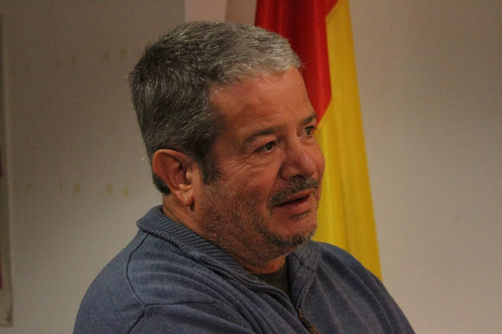 Presentación de la exposición en el Centro Republicano de Huesca. Foto Carlos Neofato