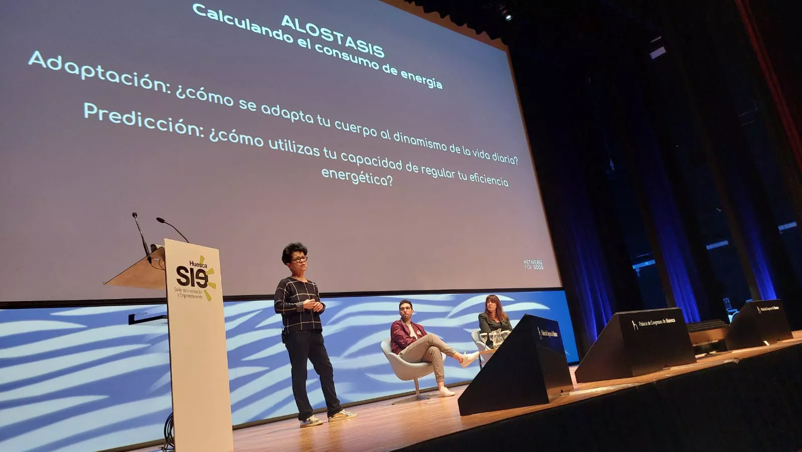 Patricia Llaque con Héctor Paz y Lorena Blasco