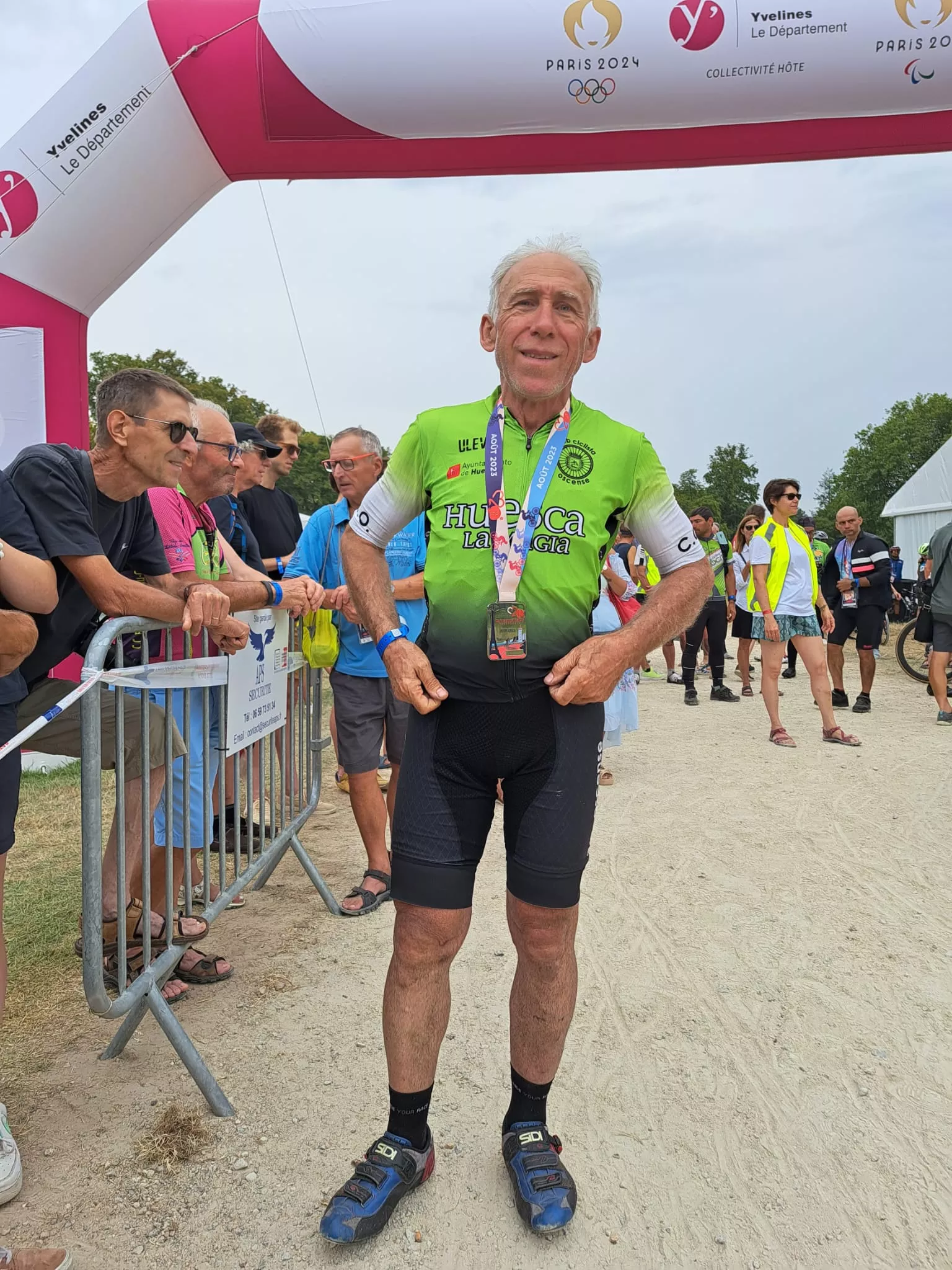 Miguel Ramón, tras su última participación en la París-Brest-París.