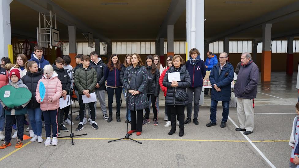 Julia Lera, del Banco de Alimentos, y Gloria Menal, de Unicef