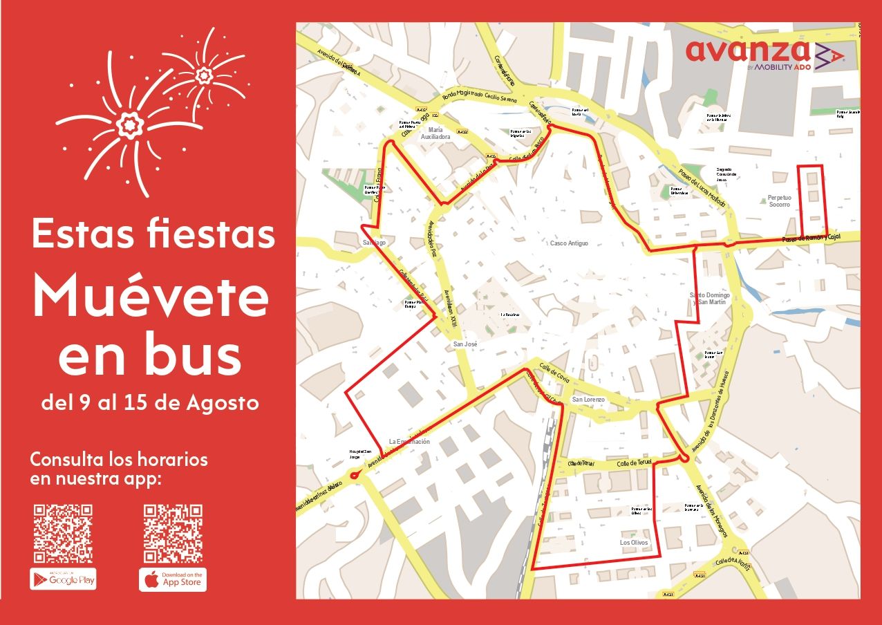 El Búho Bus Laurentino recorrerá Huesca durante las noches de San Lorenzo