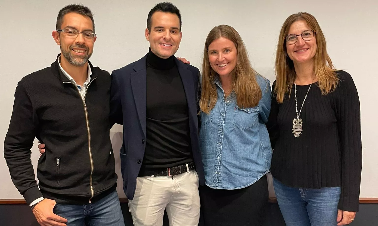 Jairo Sánchez, Javier Gastón, Marta Borraz y Olga Asensio en las Jornadas de Novela Histórica de Monzón