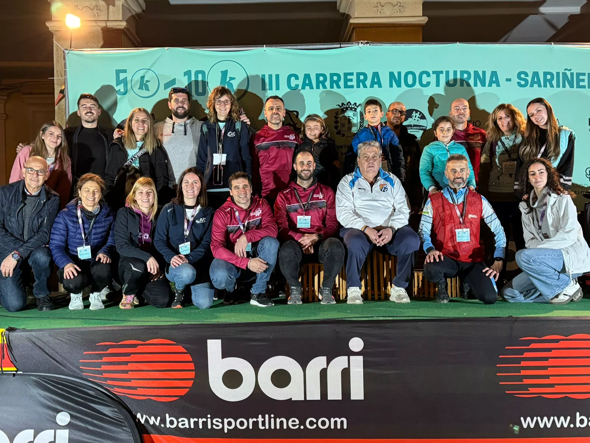 Parte del grupo de voluntarios