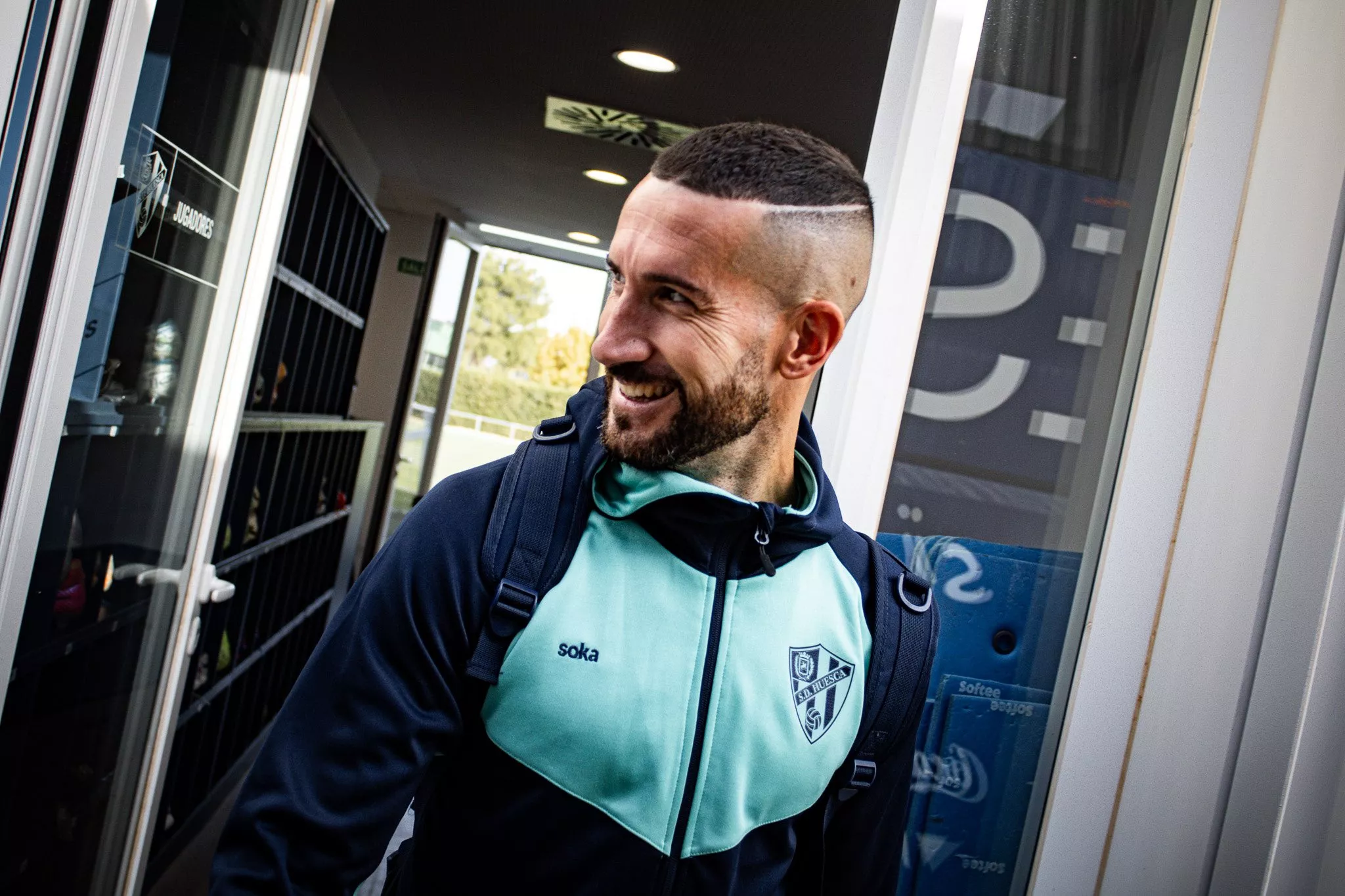 Óscar Sielva. Estas son las alineaciones del Huesca-Cartagena. Foto: SDH